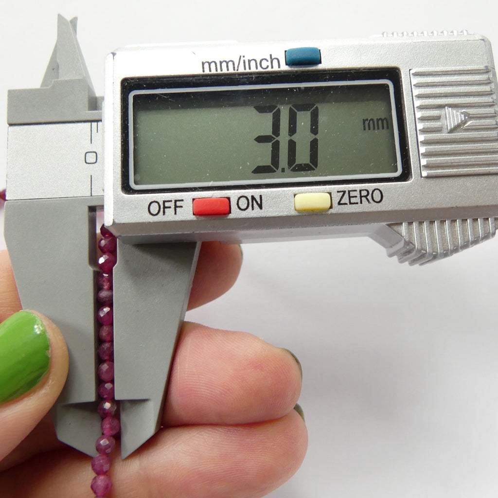 3mm Pink Rubellite Tourmaline Micro Faceted Beads 15" Sparkly Gemstone Beads for Jewelry Making Beading Gift October Birthstone