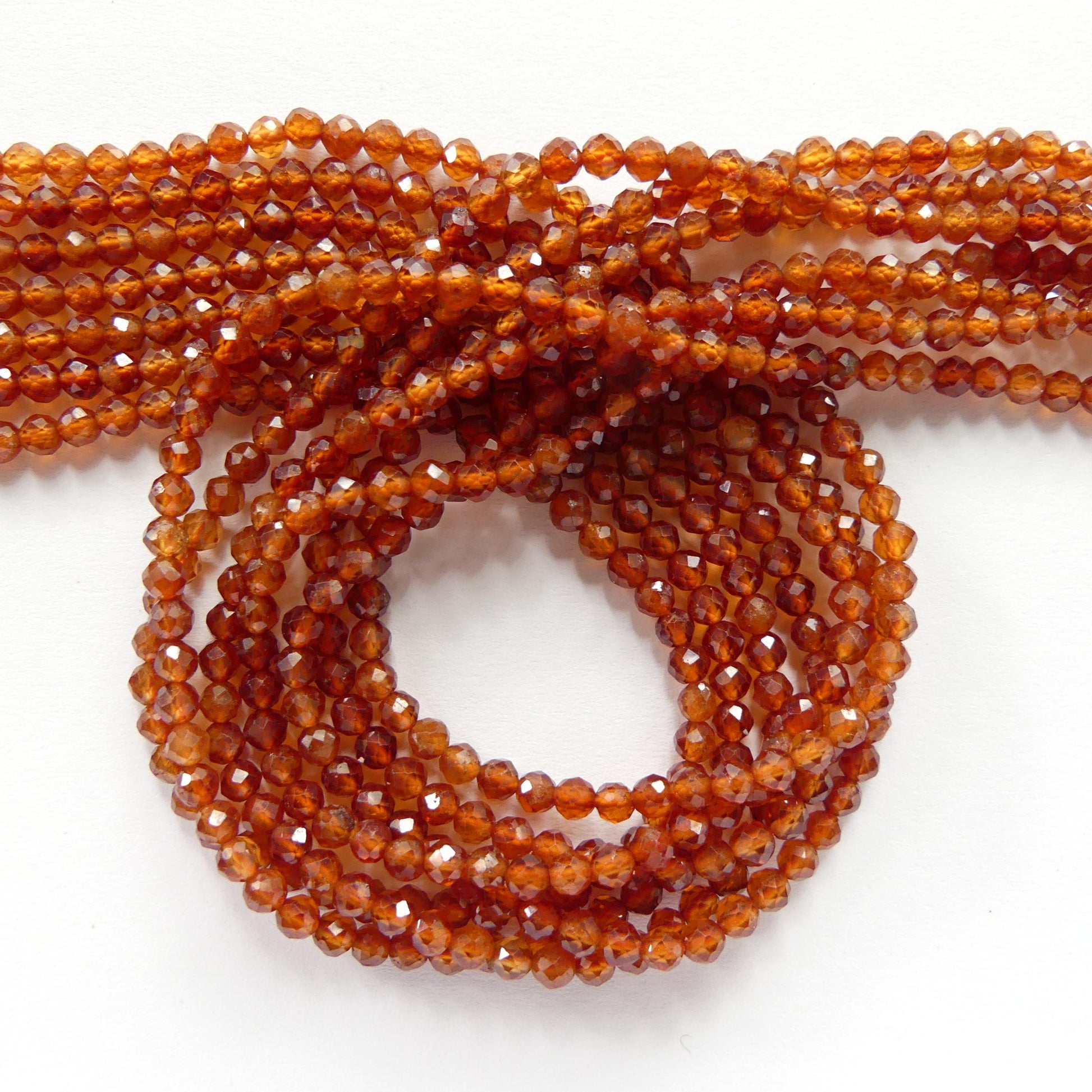 3mm AAA Spessartine Garnet Beads Faceted Beads 15" Natural Orange Spessartite Garnet Gemstone Beads Beading Crafter Gift