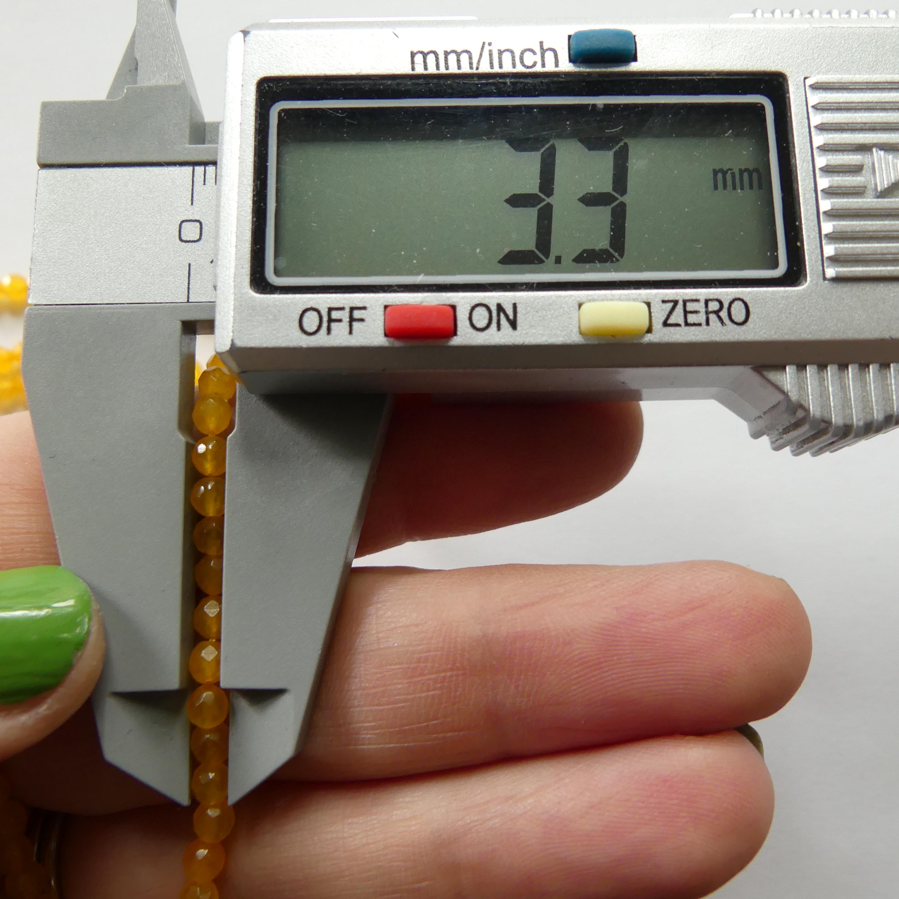 3mm Yellow Chalcedony Beads 12" Bright Yellow Genuine Gemstone Beads Natural for Jewelry Making Beading Craft Gift Beads Yellow Crystal