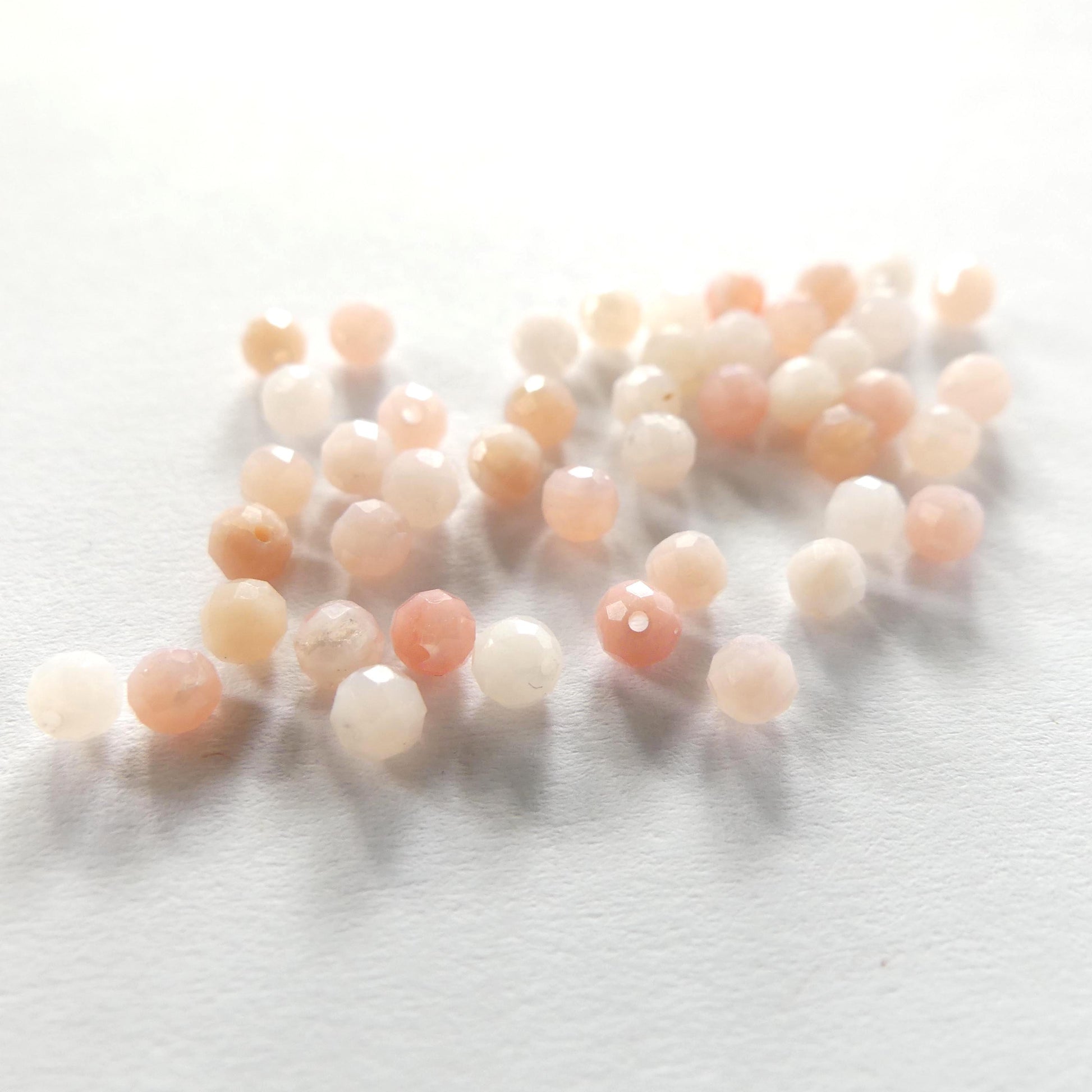 3mm Peruvian Pink Opal Beads 15" Pink Opal Genuine Gemstone Beads Natural Opal for Jewelry Making Beading Craft Gift Beads