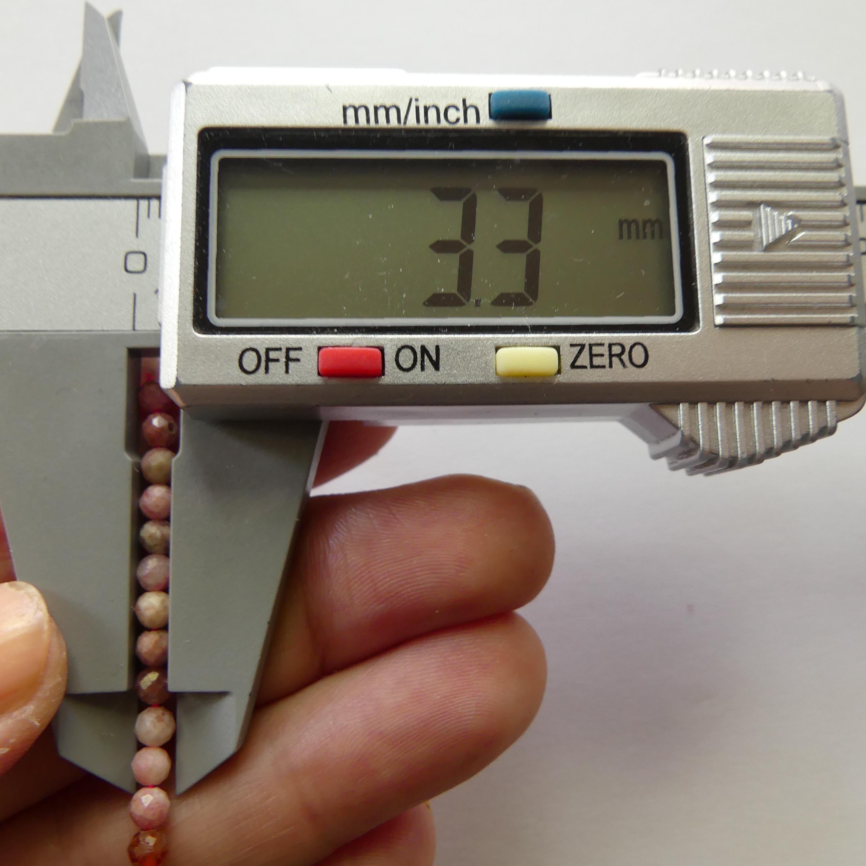 3mm Norwegian Thulite Beads Faceted Genuine Tiny Beads 15" Pink Gemstone Beads for Jewelry Making Beading Craft Gift Seed Beads