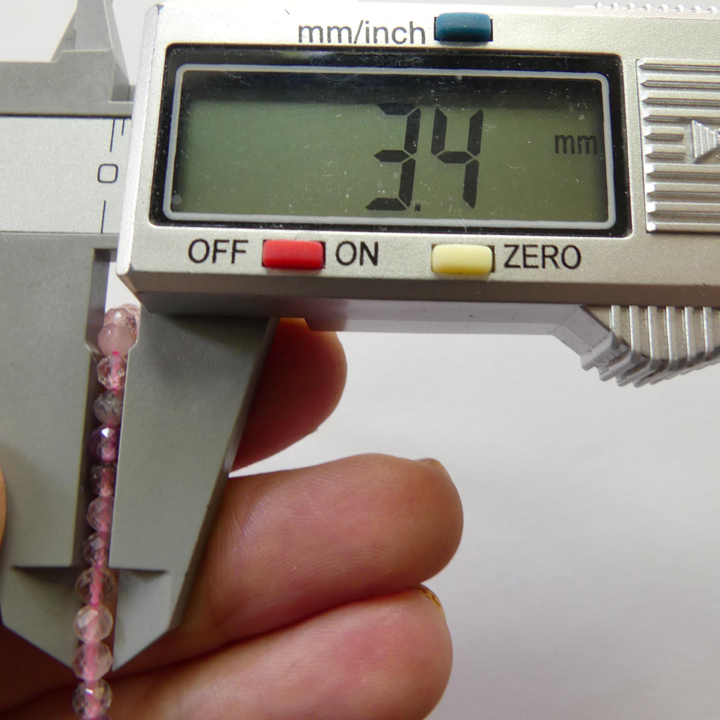 3.5mm Cacoxenite Micro Faceted Beads Super Seven 7 Genuine Beads 15" Sparkly Gemstone Melody Stone Beads Beading Crafter Gift