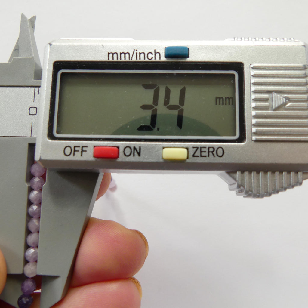 3mm AAA Ombre Lepidolite Micro Faceted Beads Genuine Lepidolite Beads 15" Sparkly Gemstone Beads for Jewelry Making