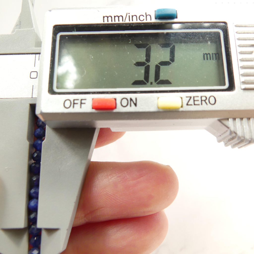 3mm Sodalite Faceted Beads 15" Marine Blue Sodalite Genuine Gemstone Beads for Jewelry Making Beading Craft Gift Beads