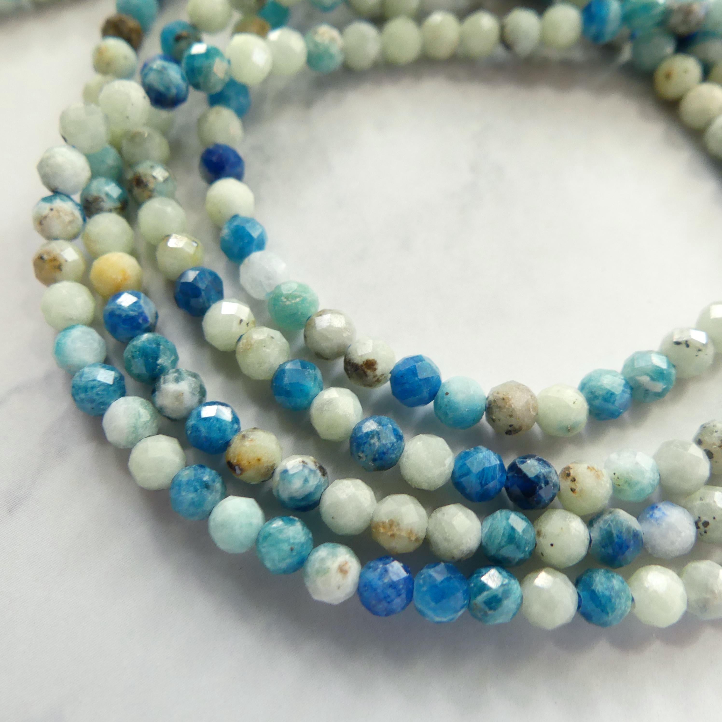 3mm Hauynite Beads Micro Faceted 15" AAA Hauyne Gemstone Beads Beading Crafter Gift DIY Jewelry making