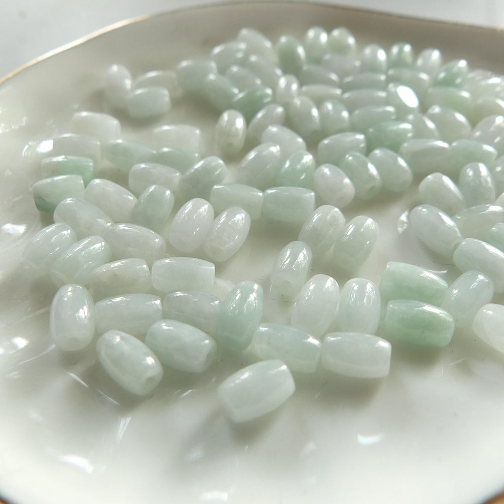 4mm AAA Burma Jade Beads 5" Burmese Jadeite Beads Oval Genuine Gemstone Beads Natural Jade Green for Jewelry Making Beading Craft Gift Beads