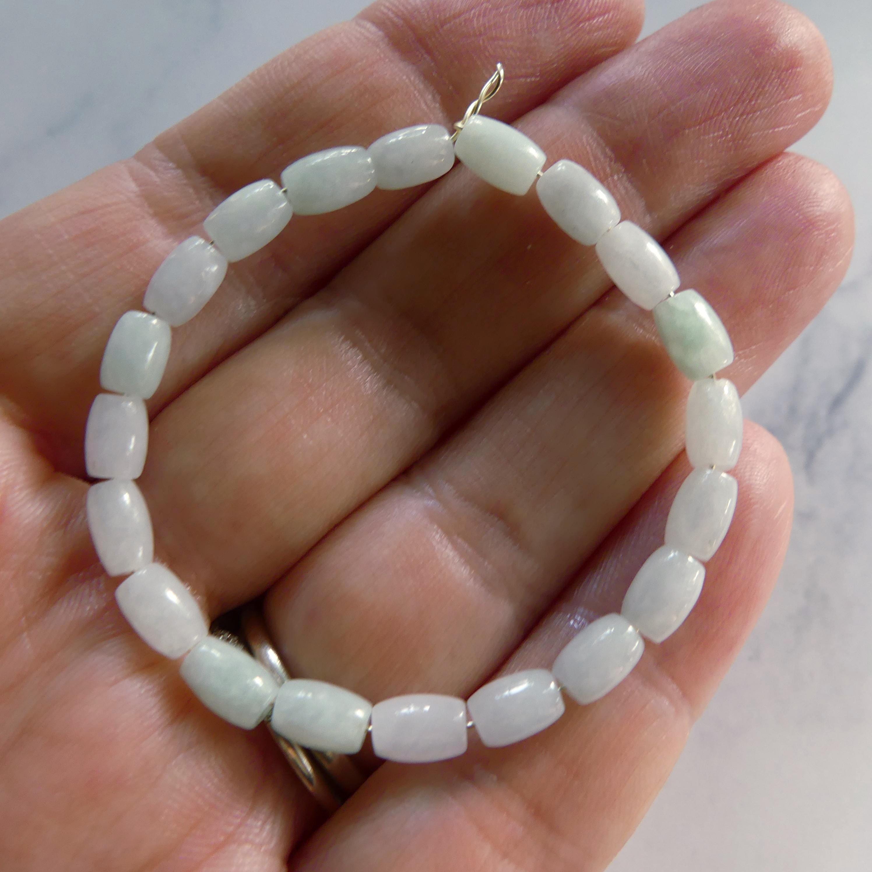 4mm AAA Burma Jade Beads 5" Burmese Jadeite Beads Oval Genuine Gemstone Beads Natural Jade Green for Jewelry Making Beading Craft Gift Beads