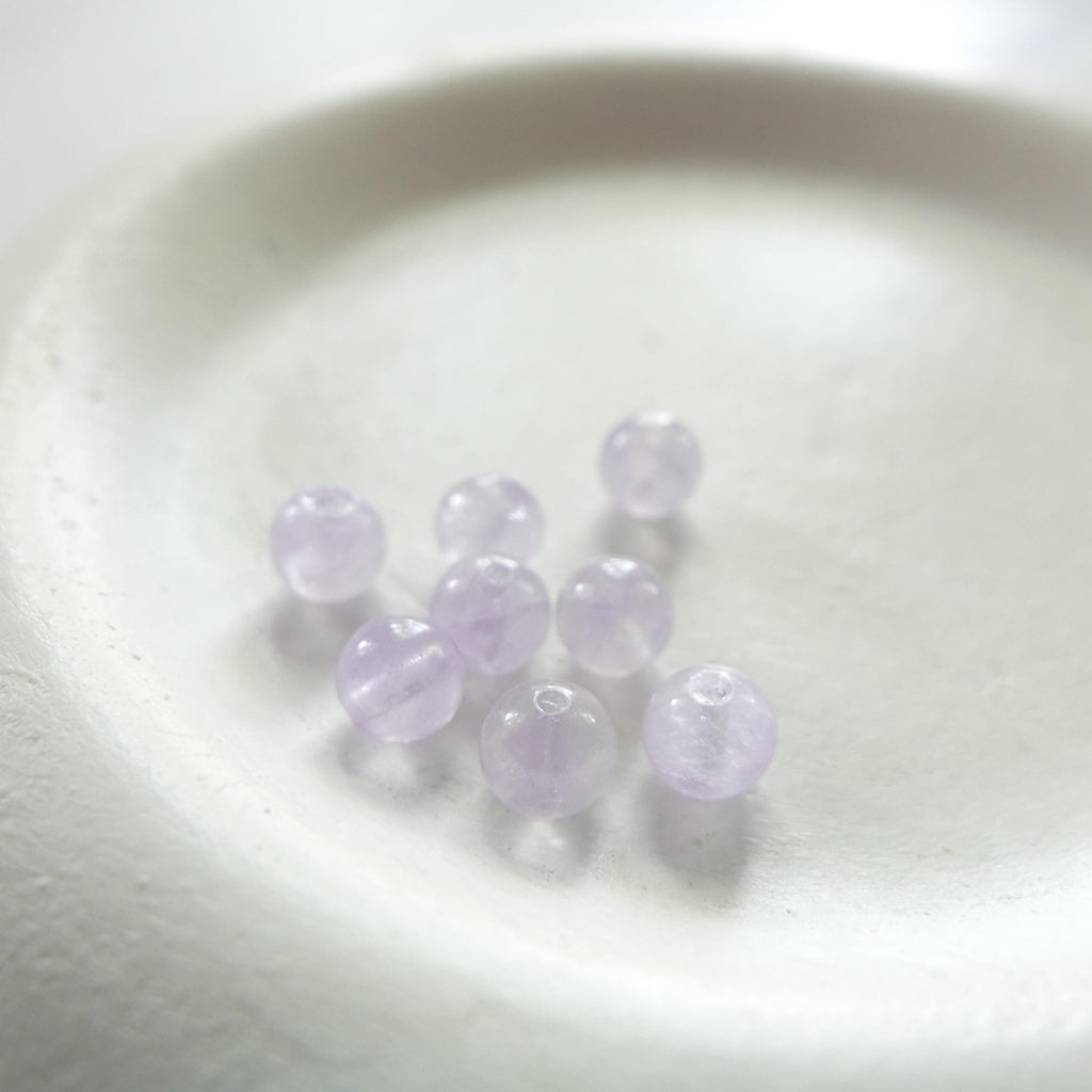 4mm AAA Lilac Amethyst Beads Smooth 15" Natural Lavender Amethyst Pink Gemstone Beads Beading Crafter Gift February Birthstone