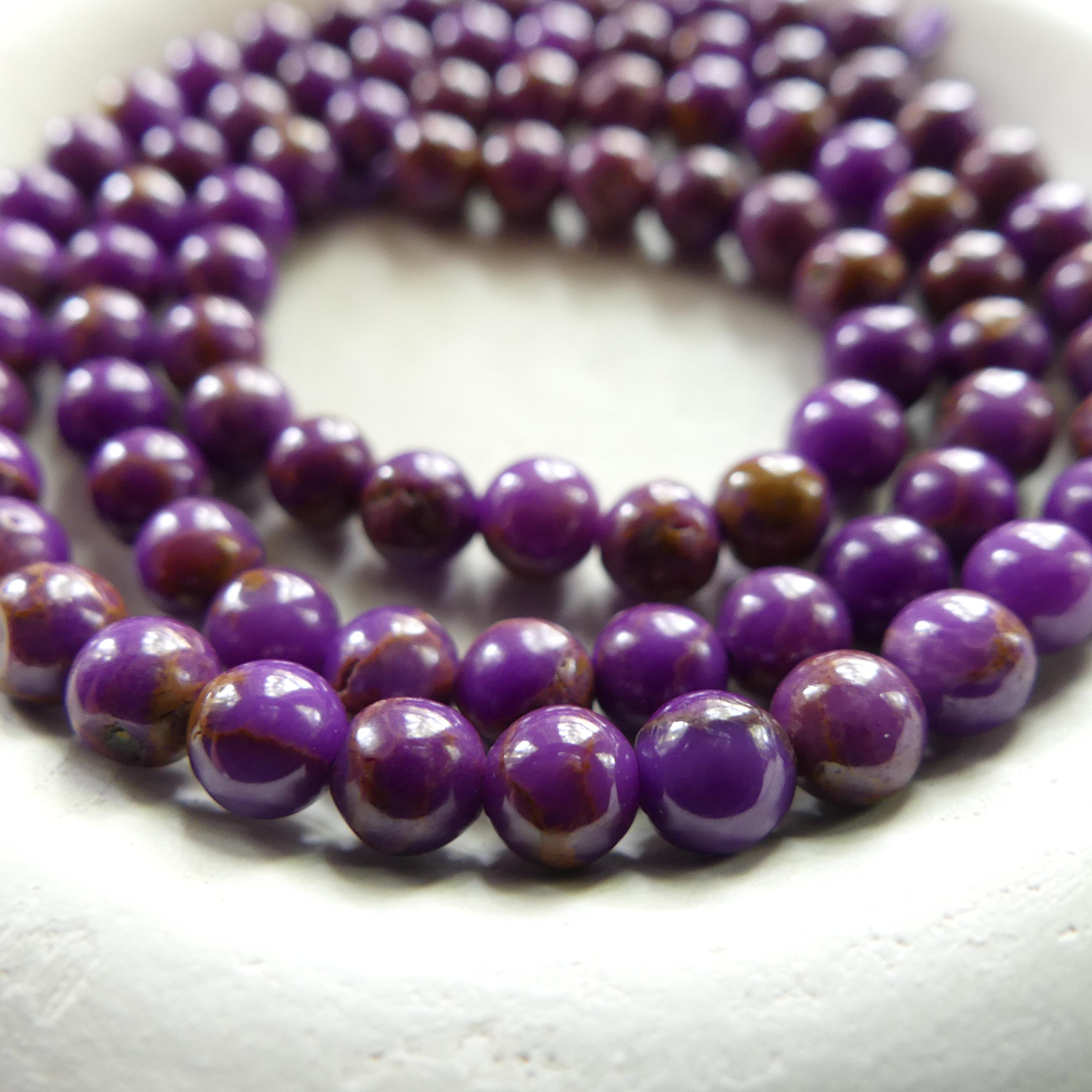 4mm 5mm Phosphosiderite Beads Smooth Phosphosiderite Small Round Beads 15" Gemstone Beads Beading Crafter Gift DIY Jewelry Making