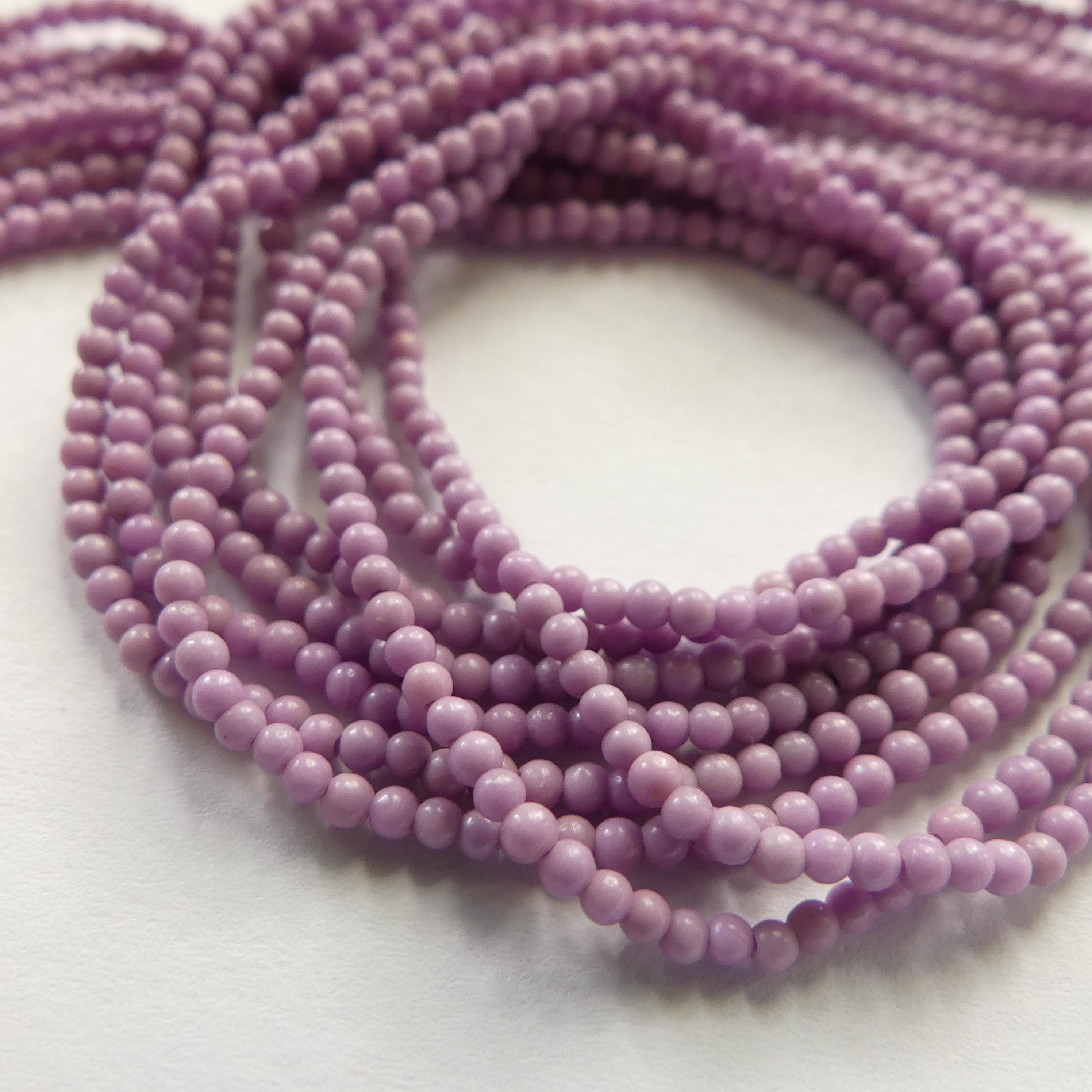 1.8mm Phosphosiderite Beads 15" Light Purple Phosphosiderite Smooth Gemstone Beads Beading Crafter Gift Seed Beads Purple