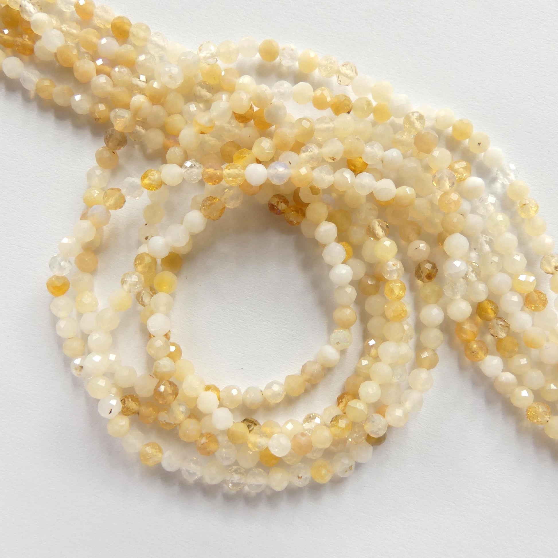 3mm Yellow Opal Beads 15" Opal Genuine Gemstone Beads Natural Opal for Jewelry Making Beading Craft Gift Beads October birthstone