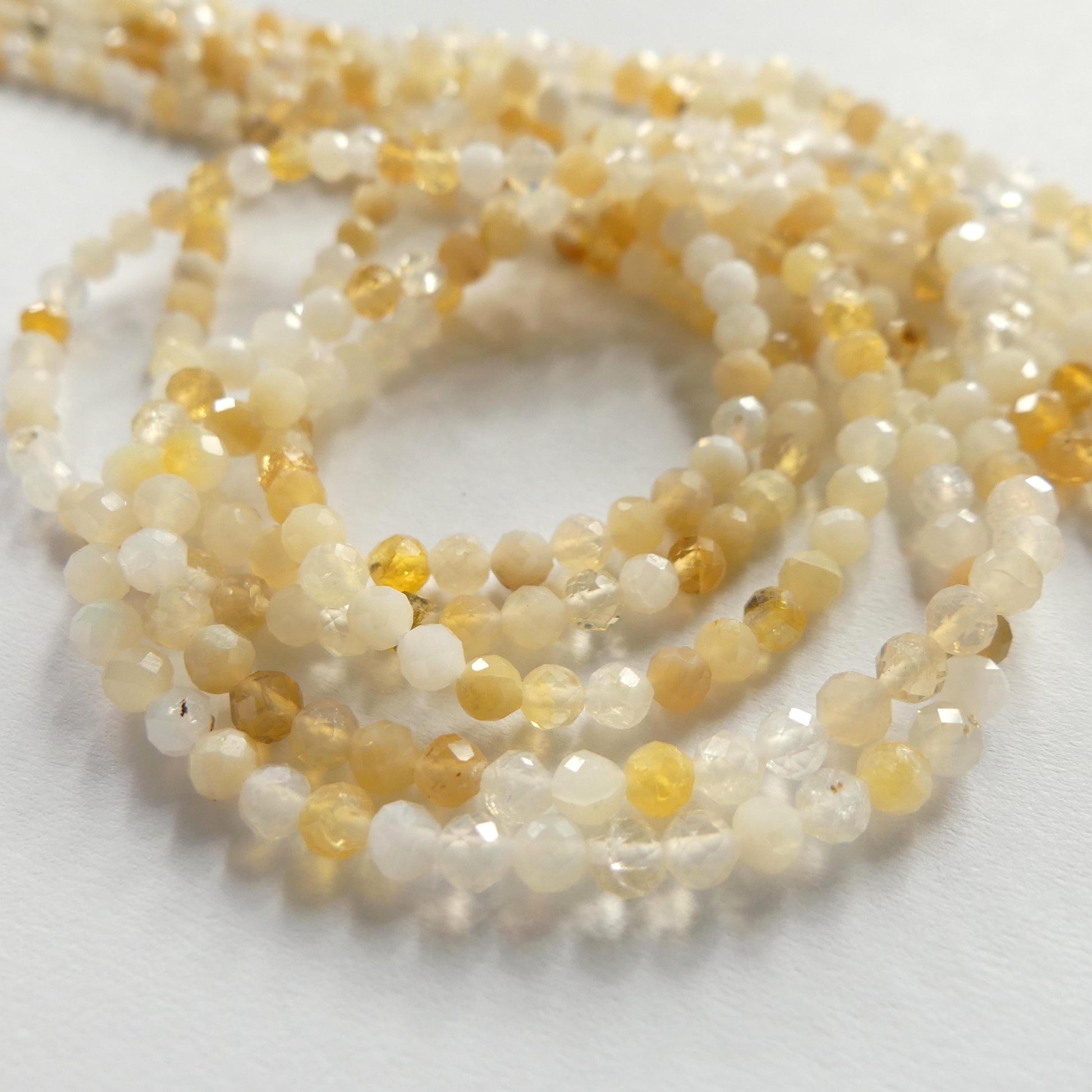 3mm Yellow Opal Beads 15" Opal Genuine Gemstone Beads Natural Opal for Jewelry Making Beading Craft Gift Beads October birthstone