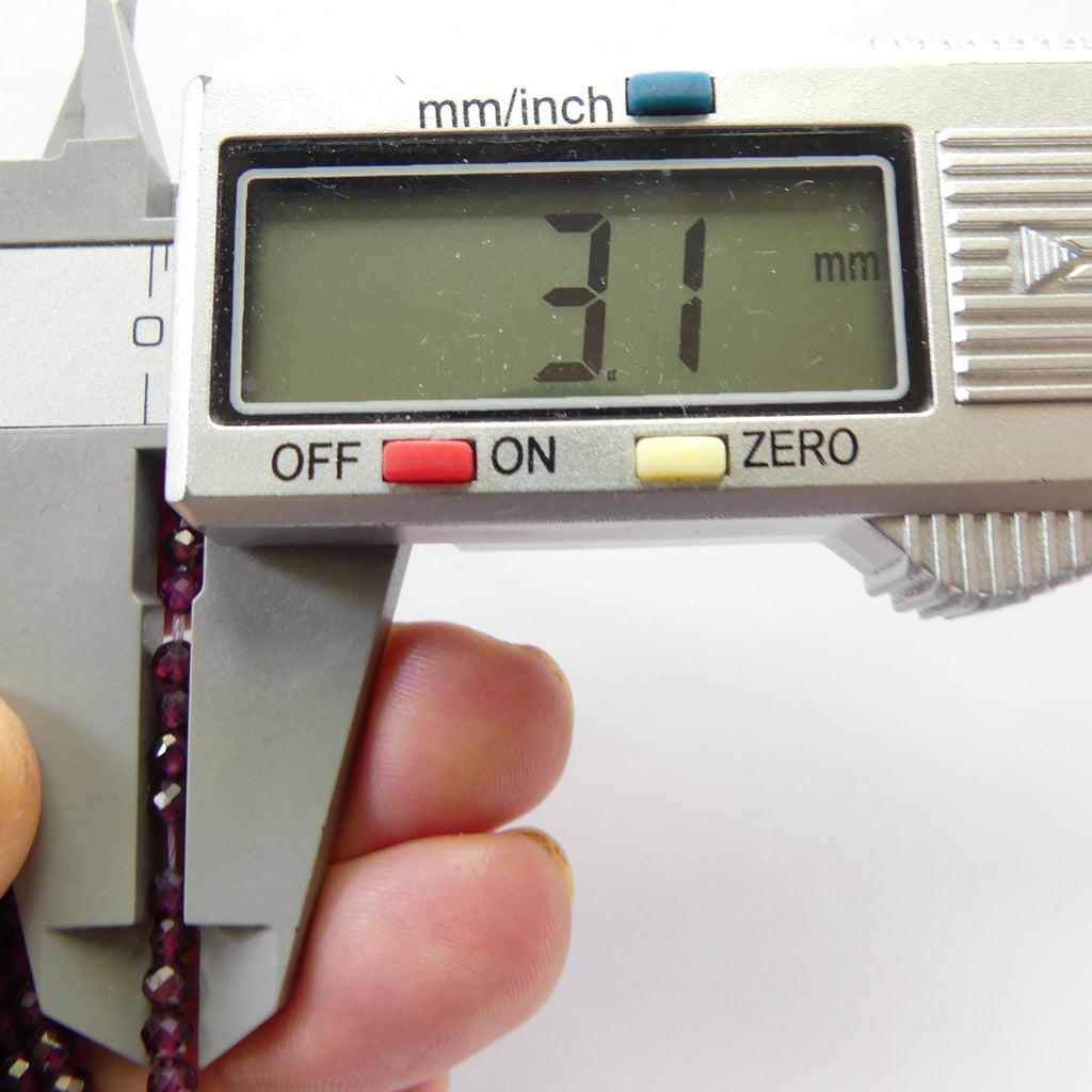 3mm AAA Rhodolite Garnet Beads Faceted Beads 15" Natural Purple Garnet Gemstone Beads Beading Crafter Gift