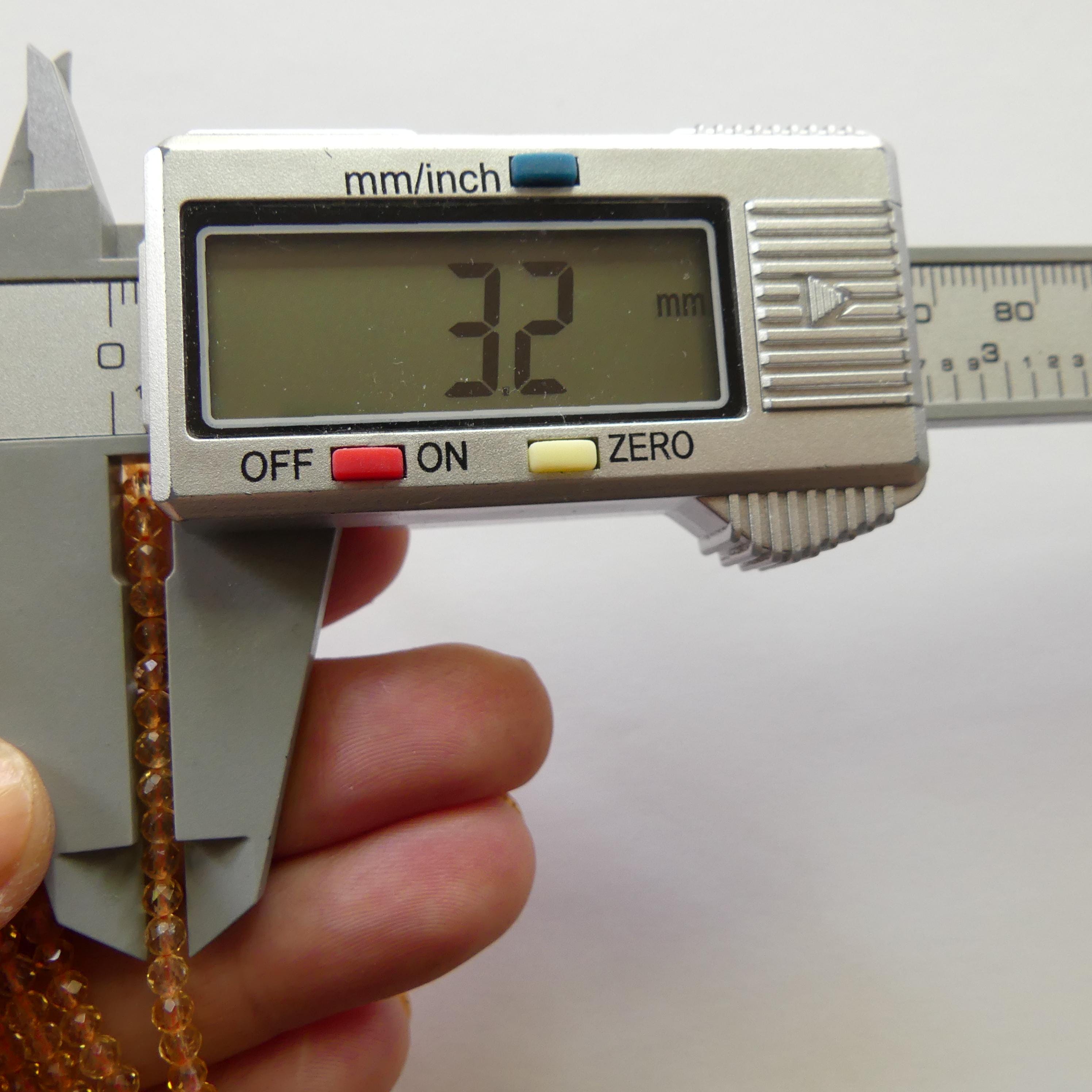 3mm Natural AAA Citrine Beads Faceted 15" Raw Genuine Gemstone Beads for Jewelry Making Beading Craft Gift Beads November Birthstone