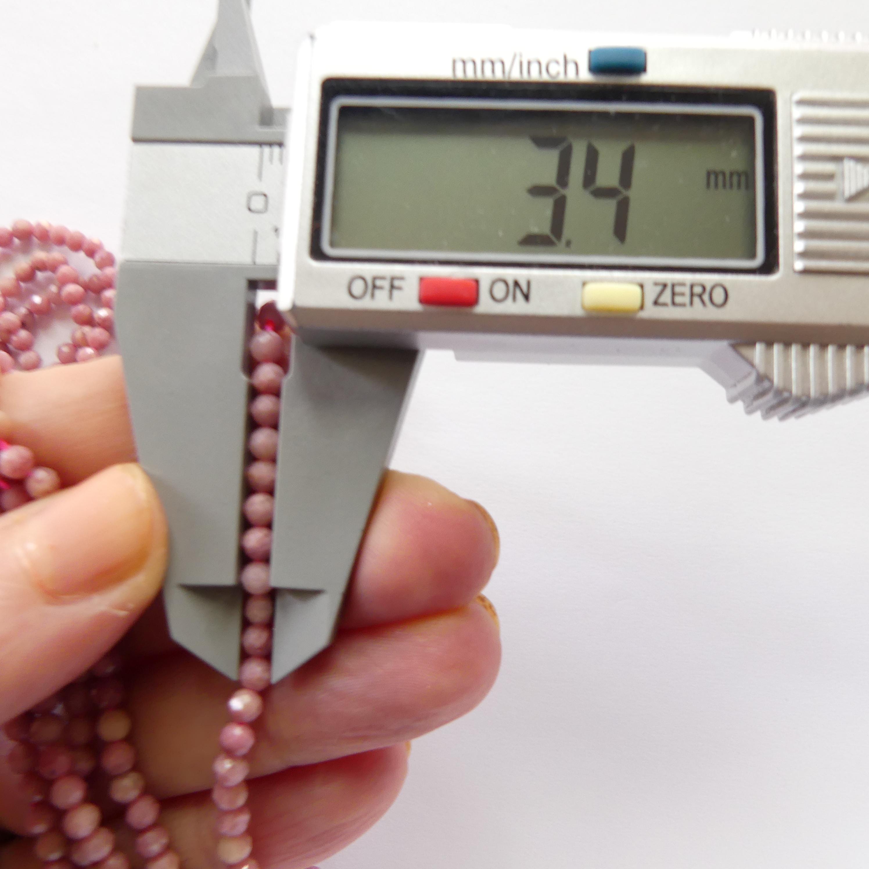 3mm Pink Petrified Wood Jasper Faceted Beads Genuine Small Pink Jasper Beads 15" Gemstone Beads for Jewelry Making