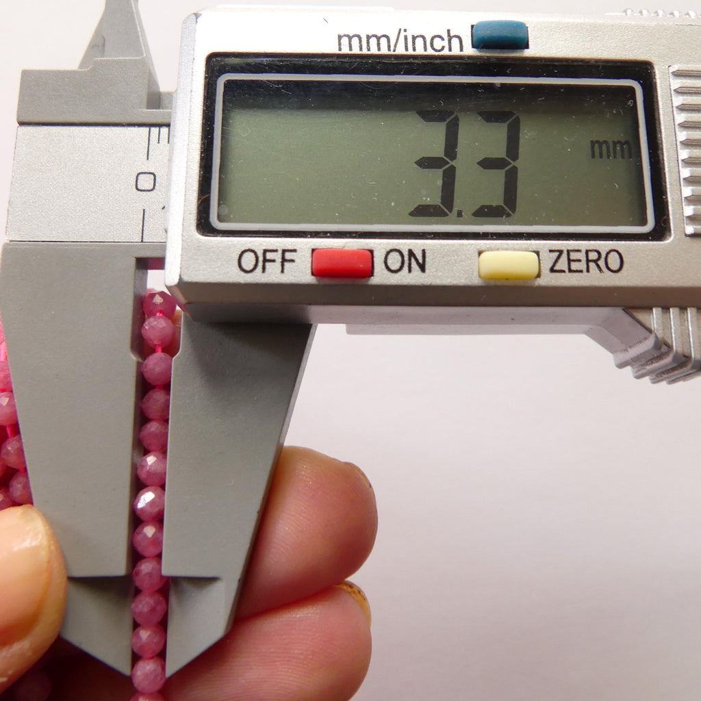 3mm AAA Rhodonite Beads Faceted 15" Pink Genuine Gemstone Beads for Jewelry Making Beading Craft Gift Beads Self-Love Abundance