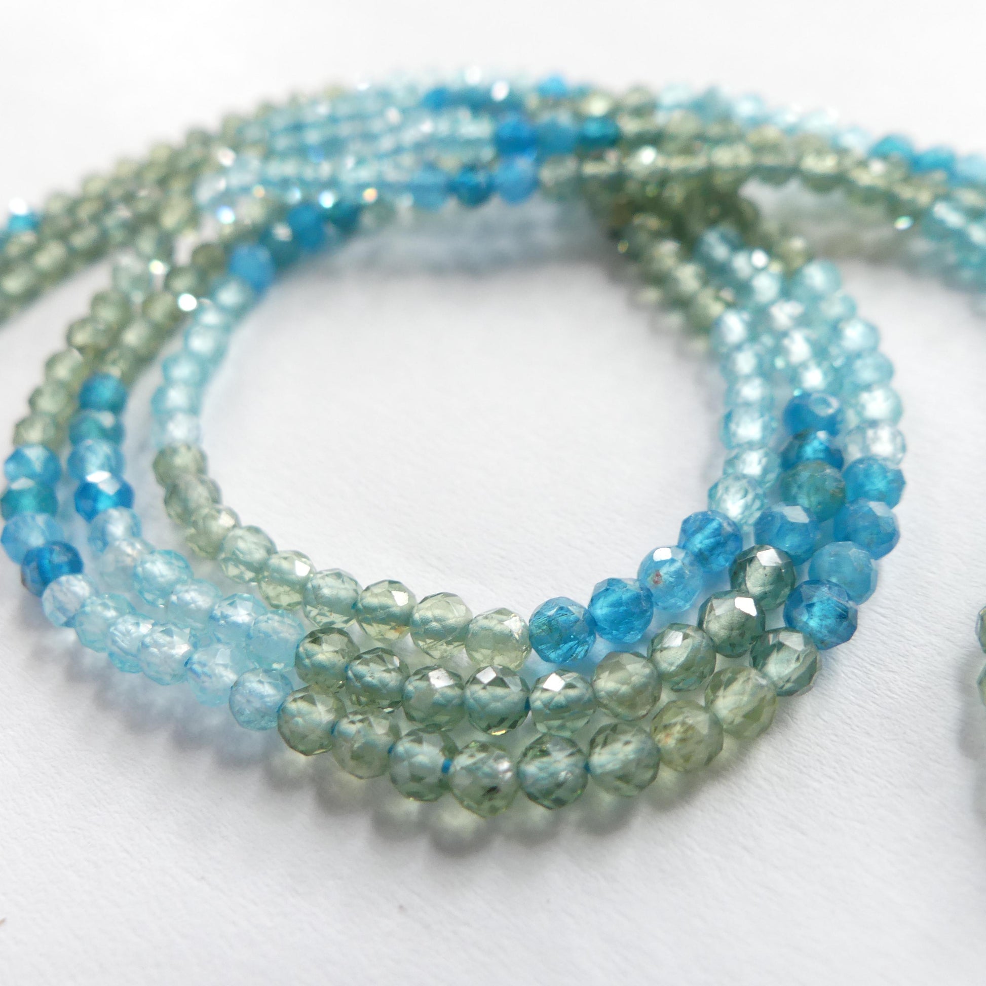 3mm AAA Apatite Faceted Beads Multi Color Apatite 15" Genuine Gemstone Sky Apatite Neon Beads DIY Jewelry Making Beading Craft Gift Beads