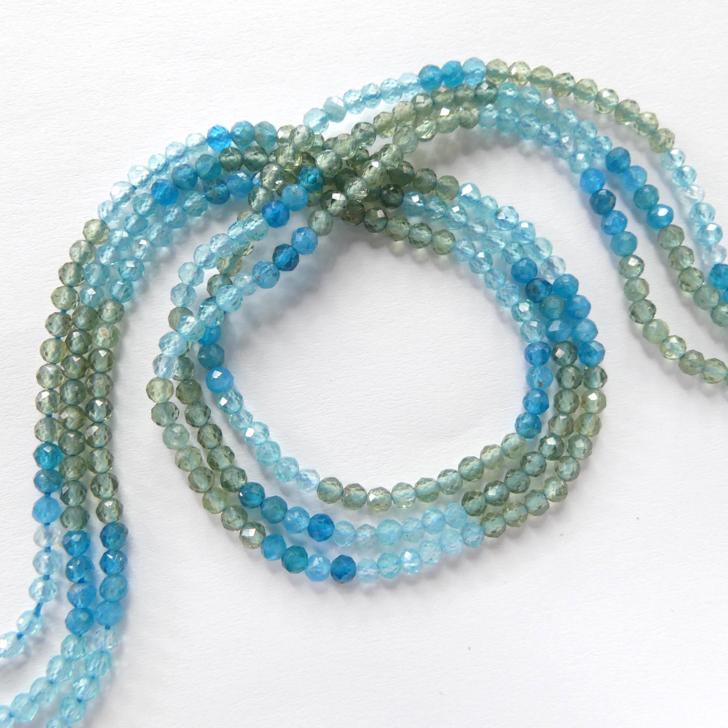 3mm AAA Apatite Faceted Beads Multi Color Apatite 15" Genuine Gemstone Sky Apatite Neon Beads DIY Jewelry Making Beading Craft Gift Beads
