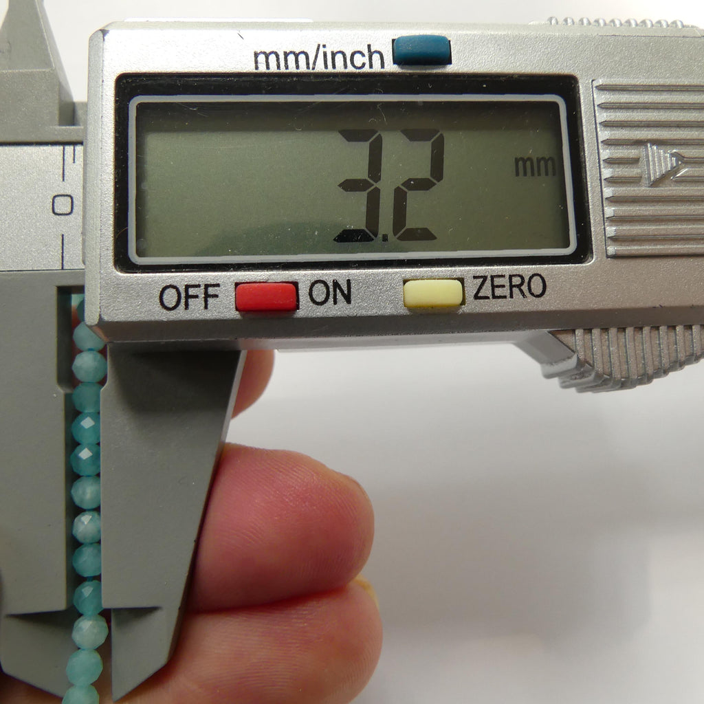 3mm Peruvian Amazonite Faceted Beads 15" Bright Blue amazonite Genuine Gemstone Beads for Jewelry Making Beading Craft Gift Beads