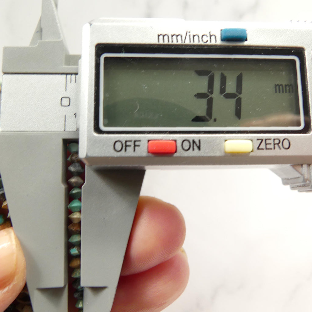 3mm Hubei Turquoise Bicone Beads 15" Blue Turquoise Genuine Gemstone Beads for Jewelry Making Beading Craft Gift Beads