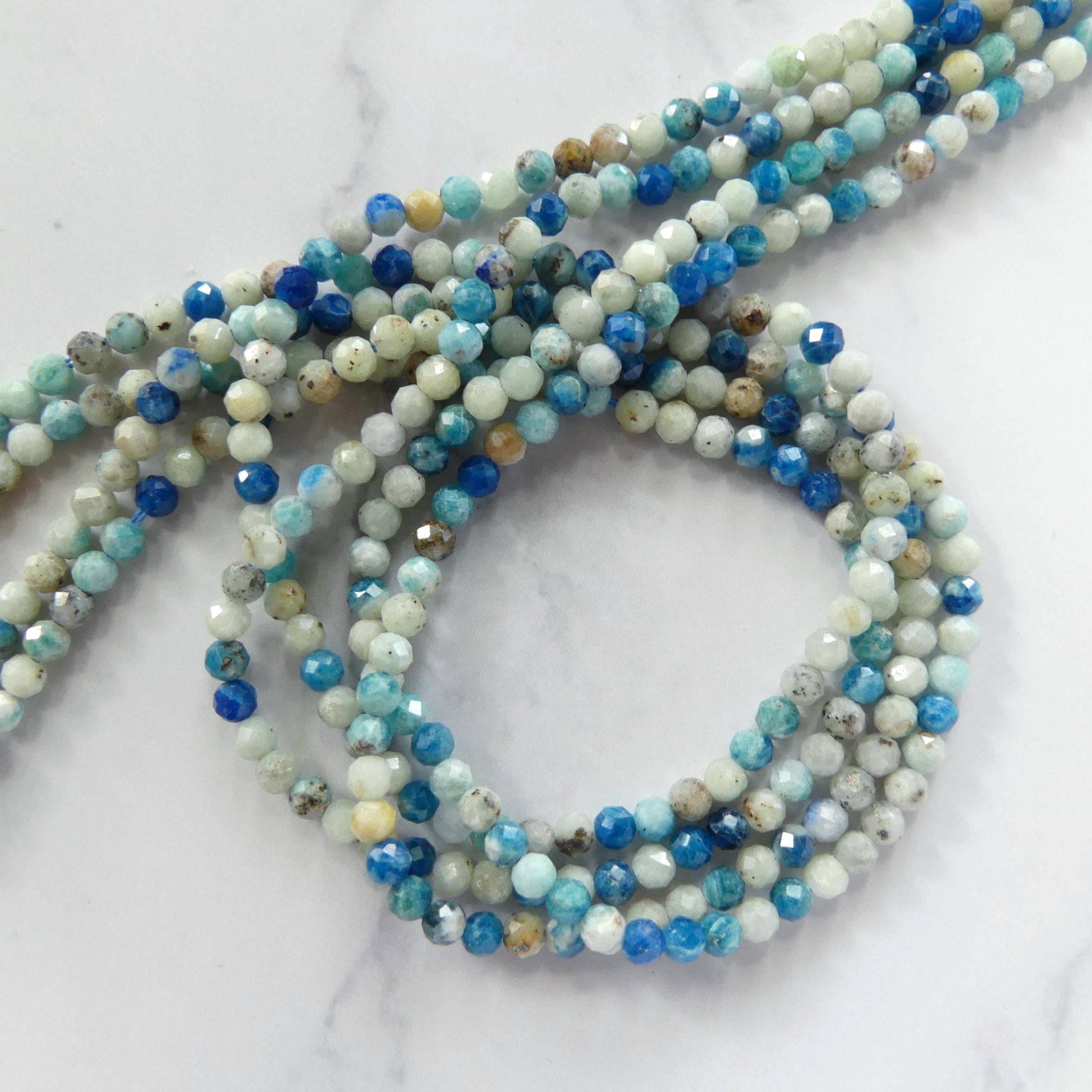 3mm Hauynite Beads Micro Faceted 15" AAA Hauyne Gemstone Beads Beading Crafter Gift DIY Jewelry making