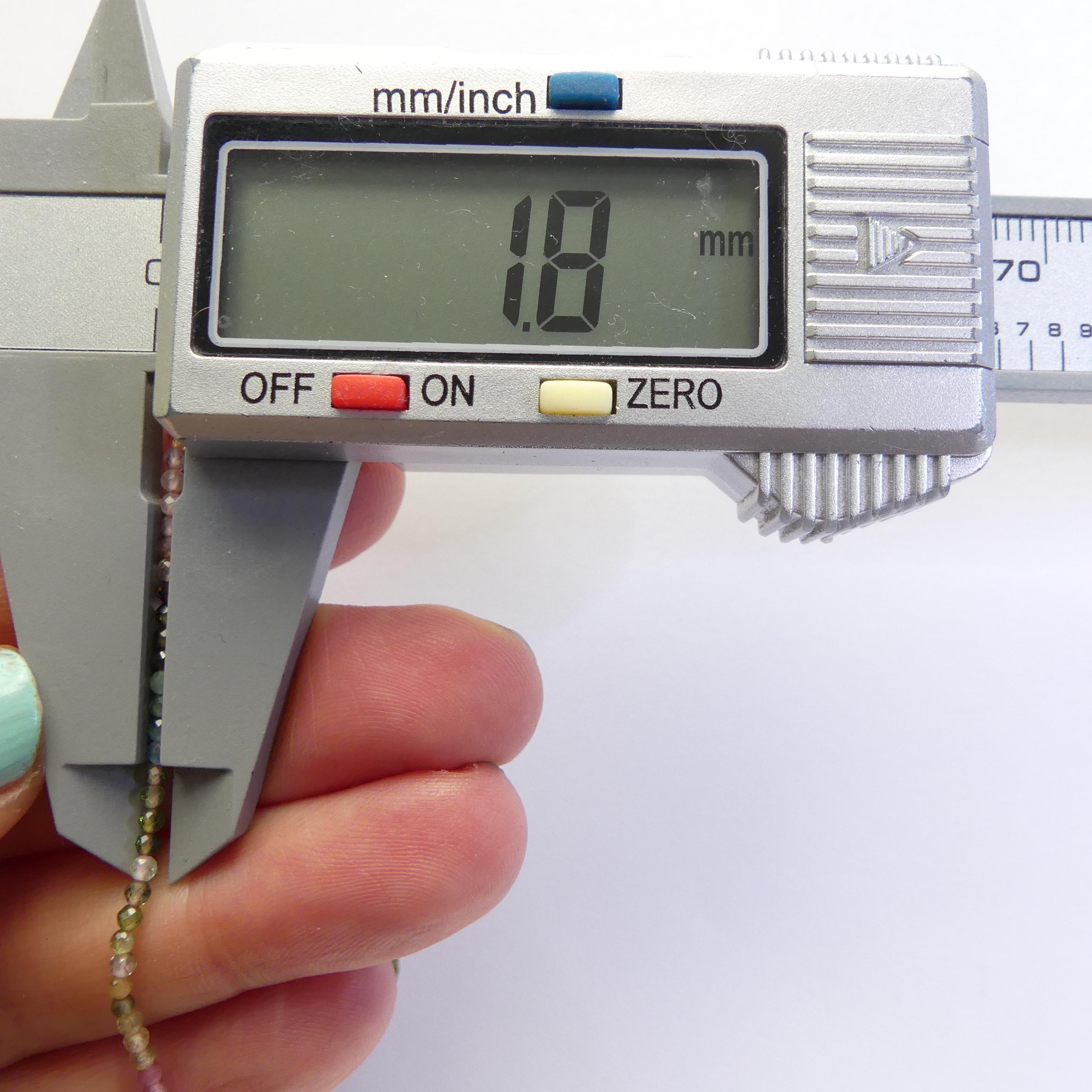 1.8mm 2mm AAA Watermelon Tourmaline Faceted Beads 15" Transparent Rainbow Gemstone Beads Jewelry Making Gift Crafter October Birthstone