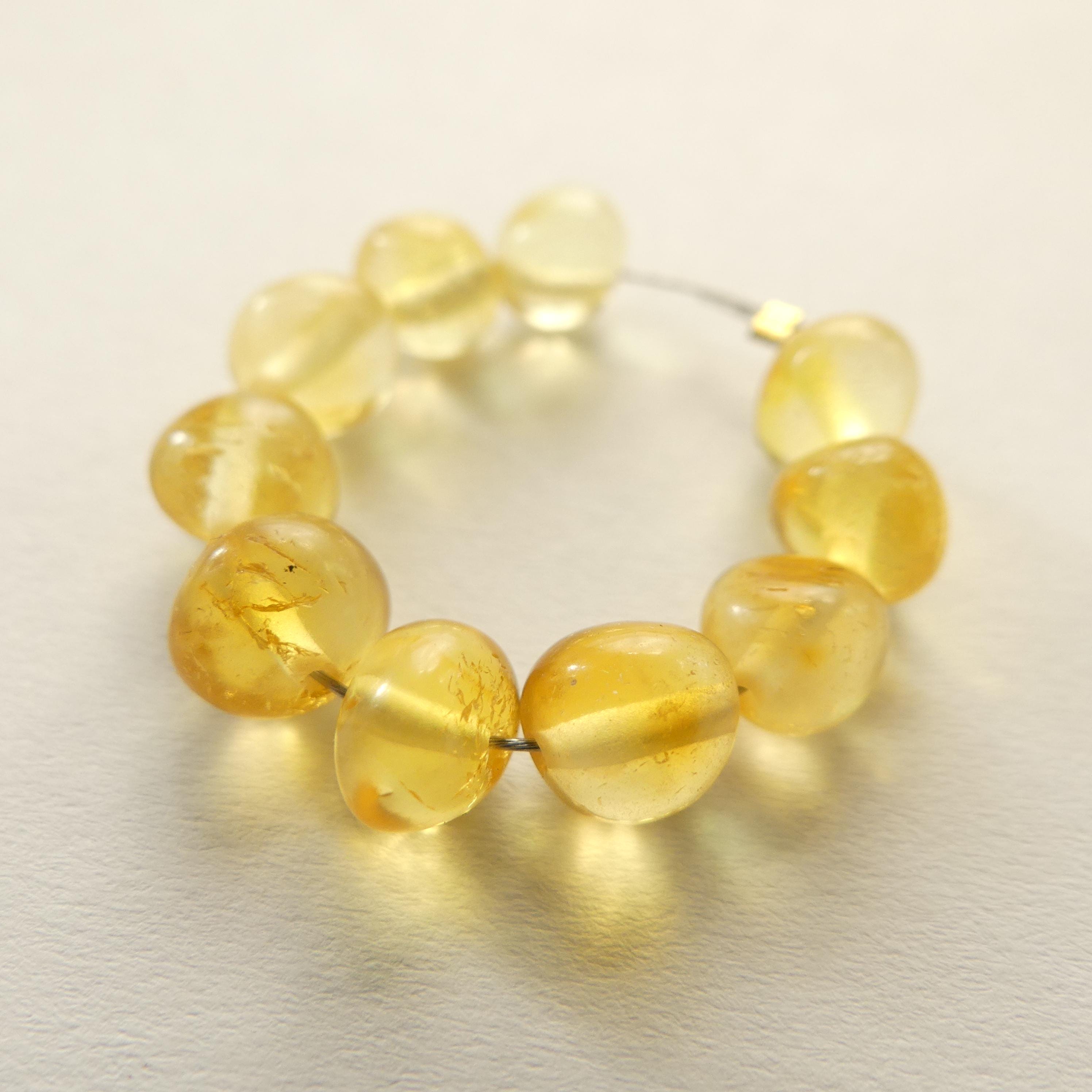 6mm Baltic Amber Beads Honey Amber Lemon Beads Cognac Amber Cherry Beads Genuine Amber 10pcs