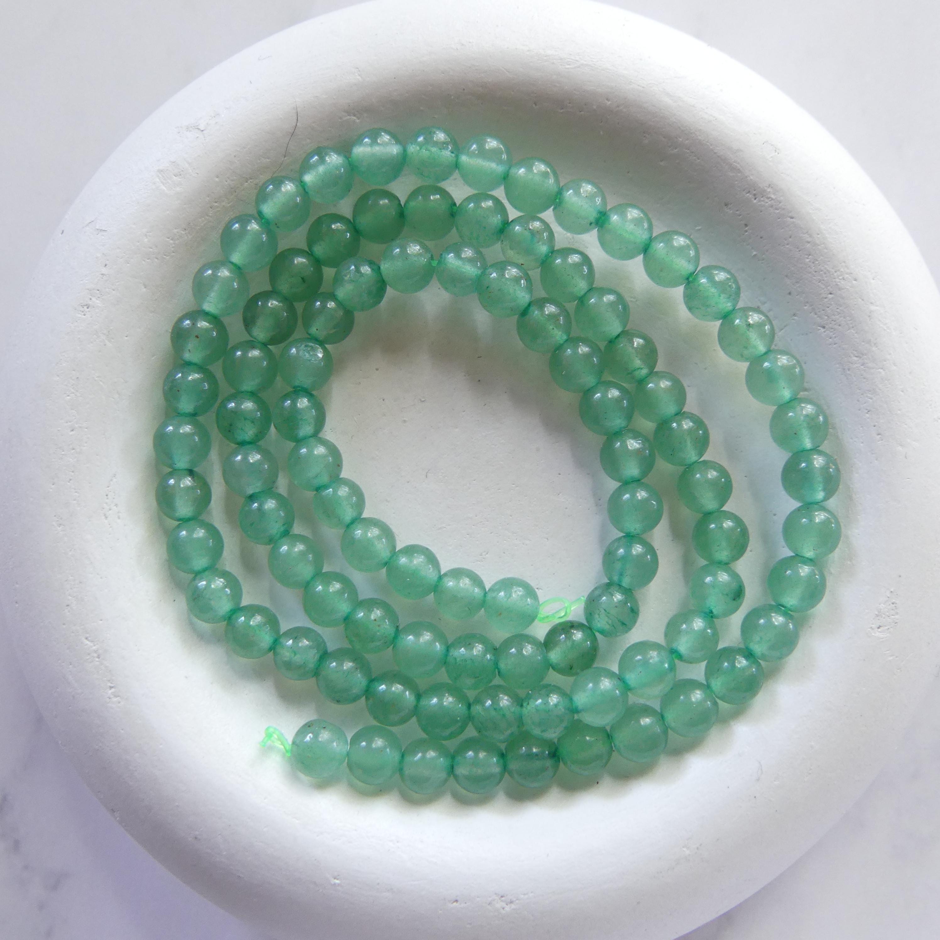 4mm AAA Green Aventurine Smooth Beads 15" Green Natural Aventurine Gemstone Beads Beading Crafter Gift DIY jewelry