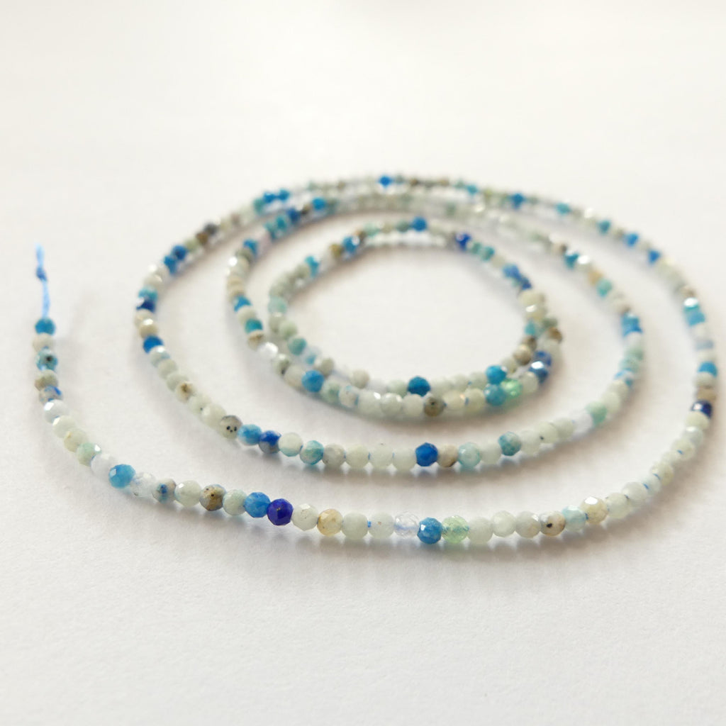 1.9mm Hauynite Beads Micro Faceted 15" AAA Hauyne Gemstone Beads Beading Crafter Gift DIY Jewelry making