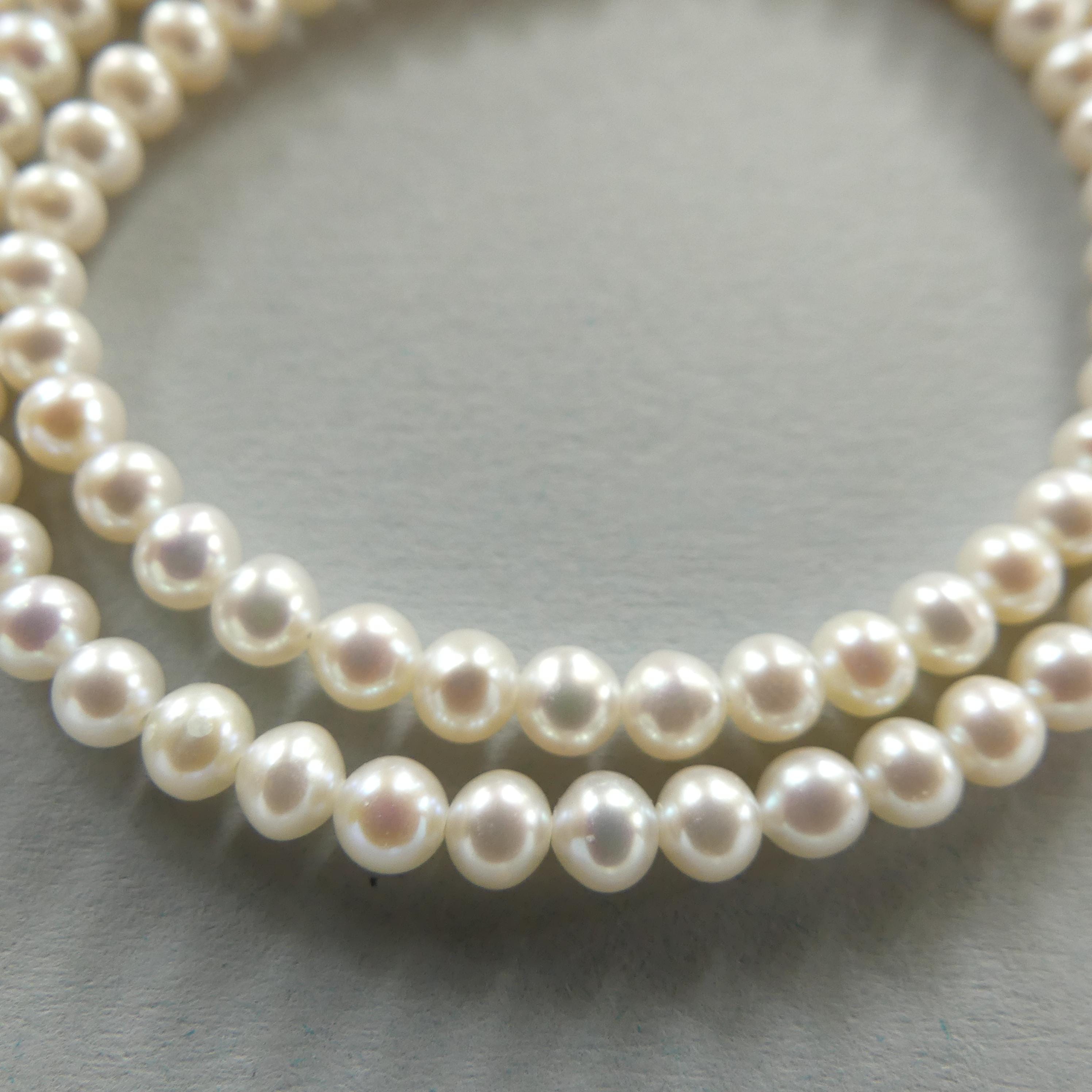 3.5mm AAAAA Freshwater Pearl Beads Potato Pearls White Baroque 6.5" Beads Beading Crafter Gift June Birthstone DIY Jewelry