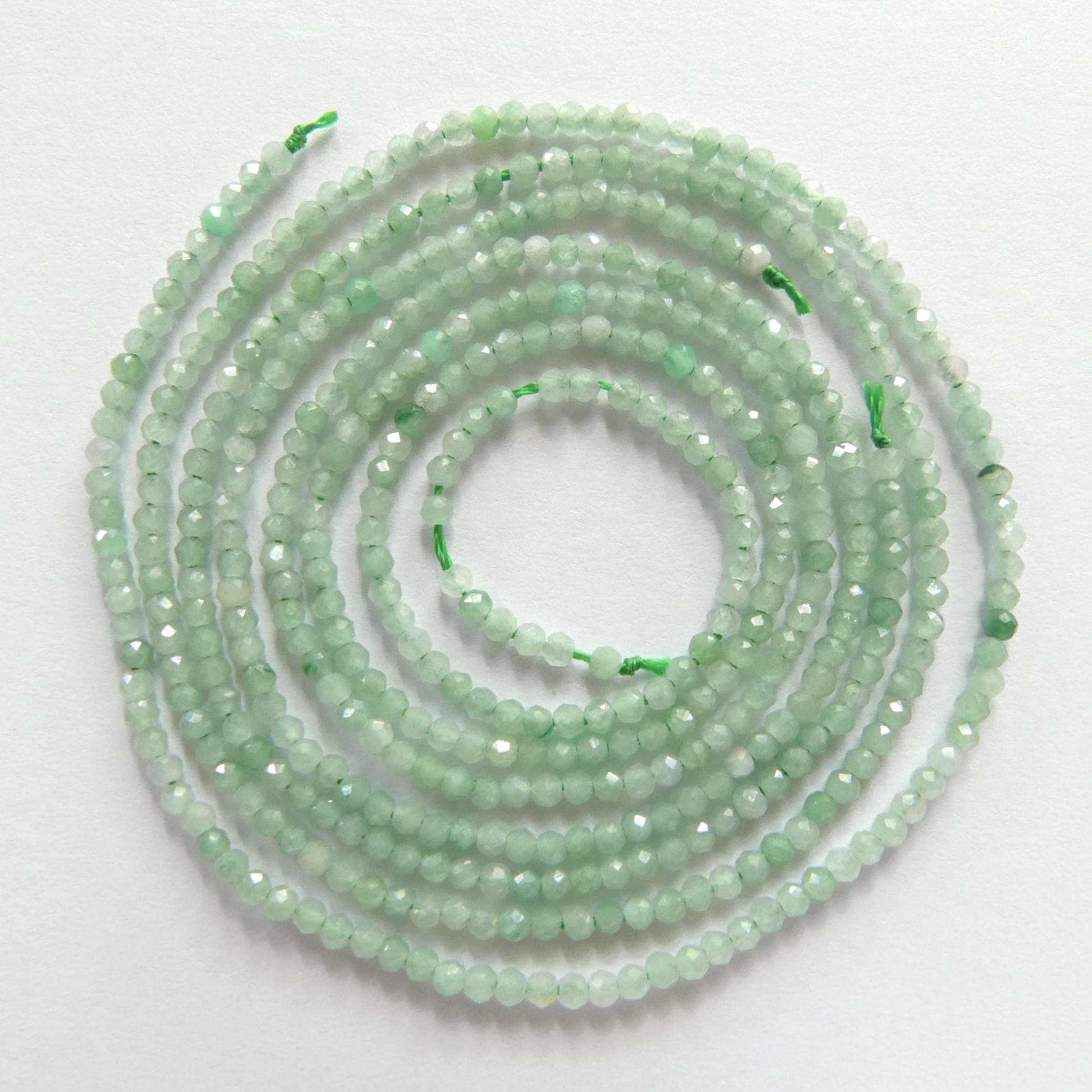 1.9mm Burma Jade Beads Faceted 15" Burma Jadeite Genuine Gemstone Beads Sparkly Natural Jade for Jewelry Making Beading Craft Gift Beads
