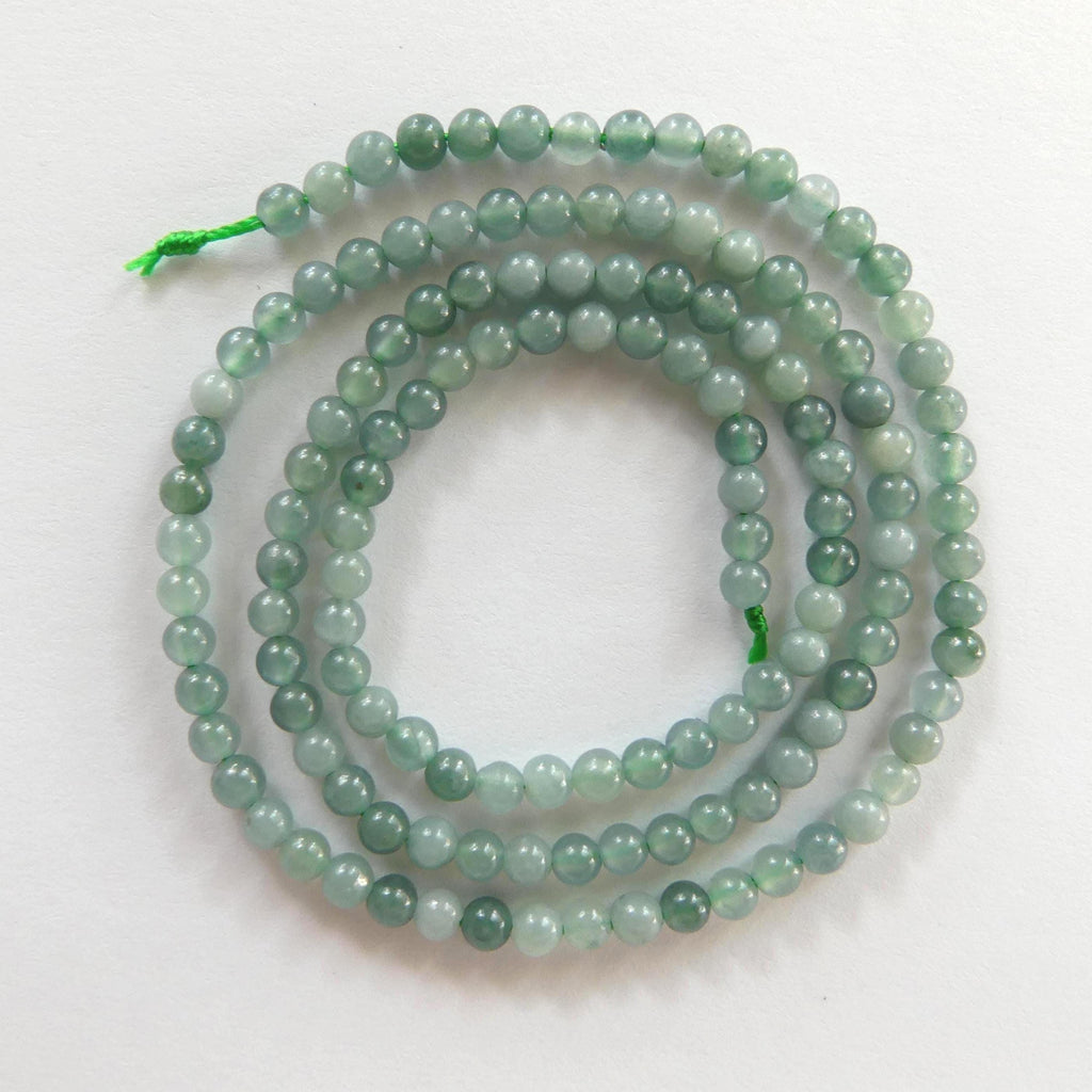 3mm Natural AAA Jade Beads 15" Guatemala Jadeite Genuine Gemstone Beads Natural Burma Jade Dark Green Jewelry Making Beading Craft Gift