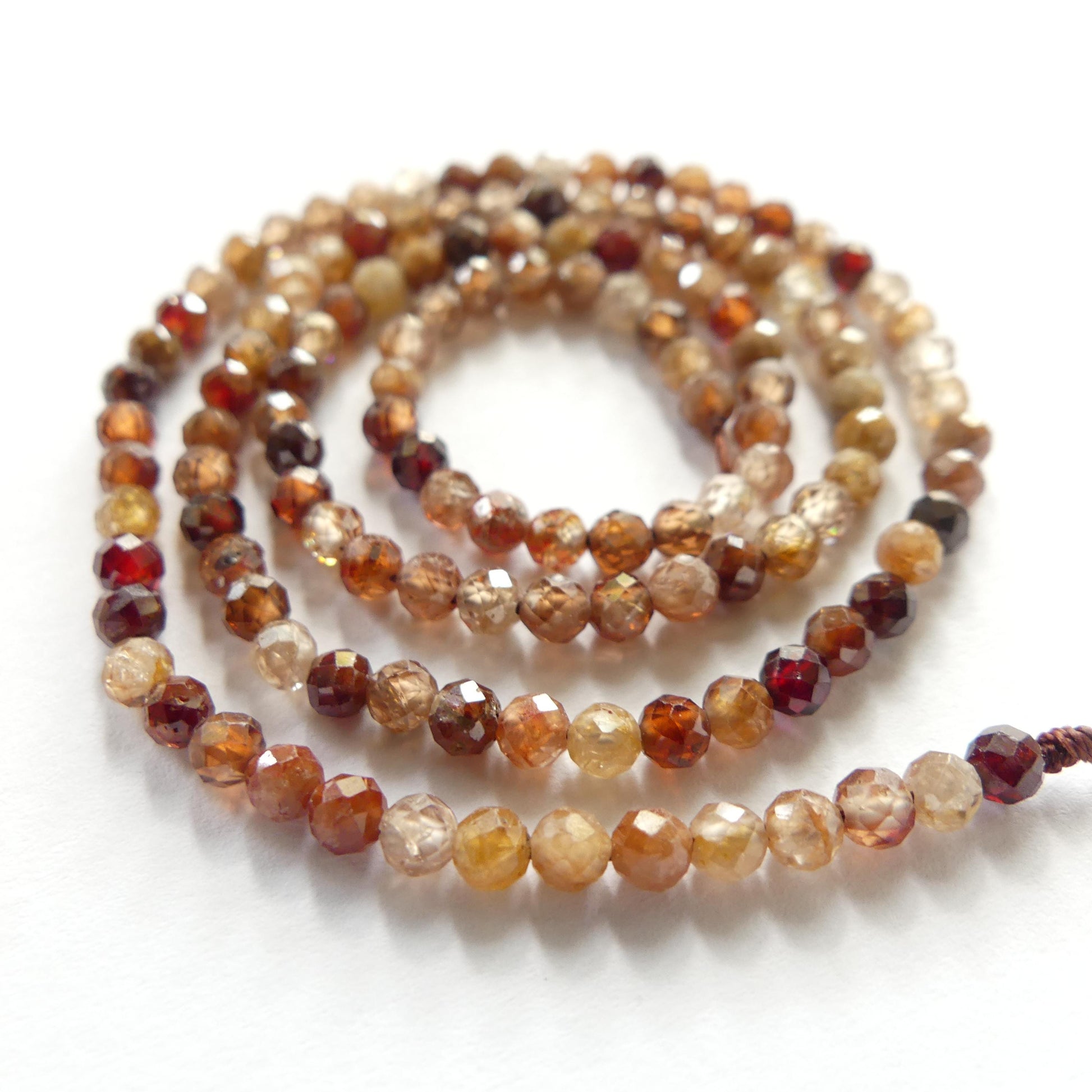 3mm Natural AAA Zircon Micro Faceted Beads Rondelle Genuine Zircon 15" Transparent Sparkly Gemstone Beads for Jewelry Making