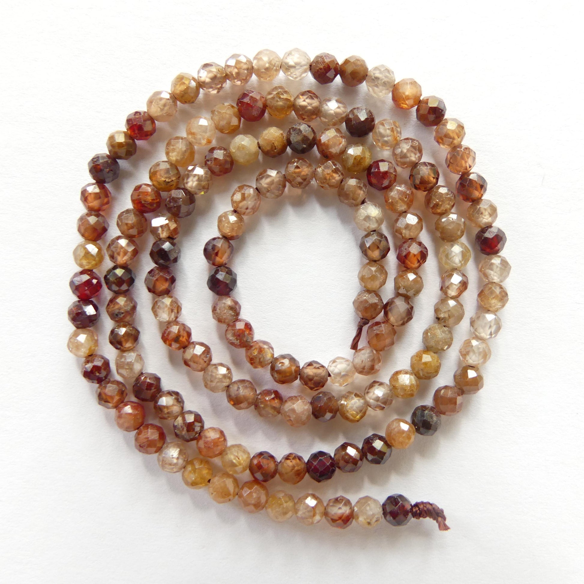 3mm Natural AAA Zircon Micro Faceted Beads Rondelle Genuine Zircon 15" Transparent Sparkly Gemstone Beads for Jewelry Making