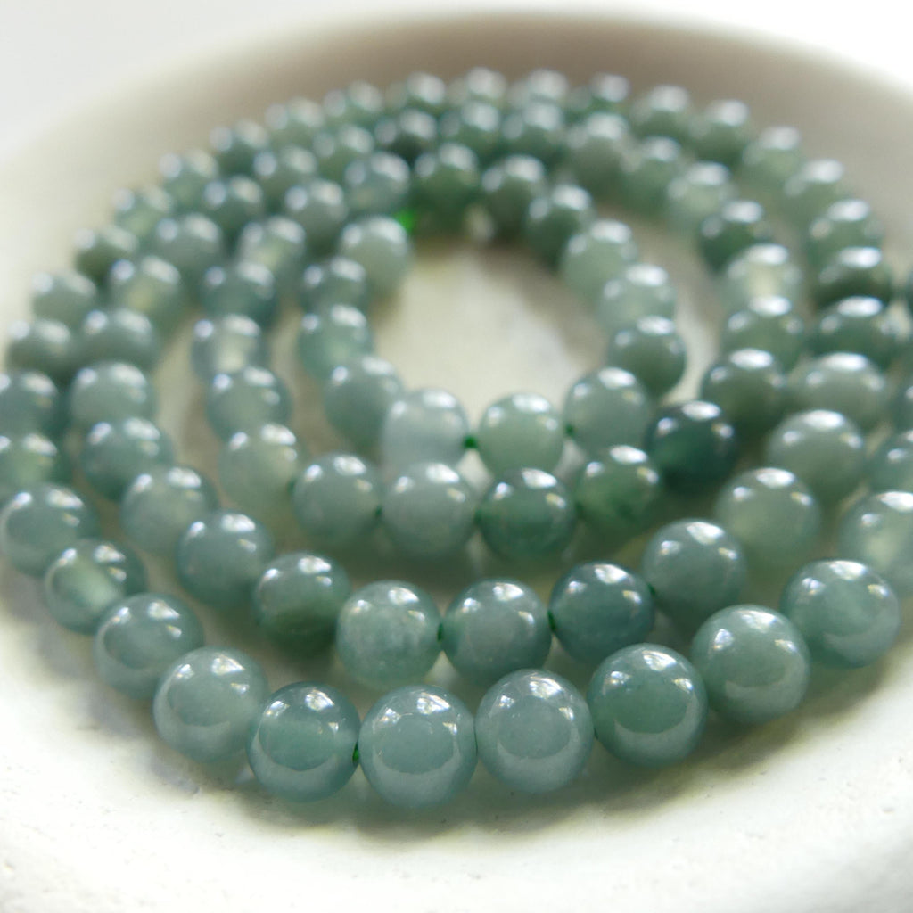 4mm Natural AAA Jade Beads 15" Guatemala Jadeite Genuine Gemstone Beads Natural Burma Jade Dark Green Jewelry Making Beading Craft Gift