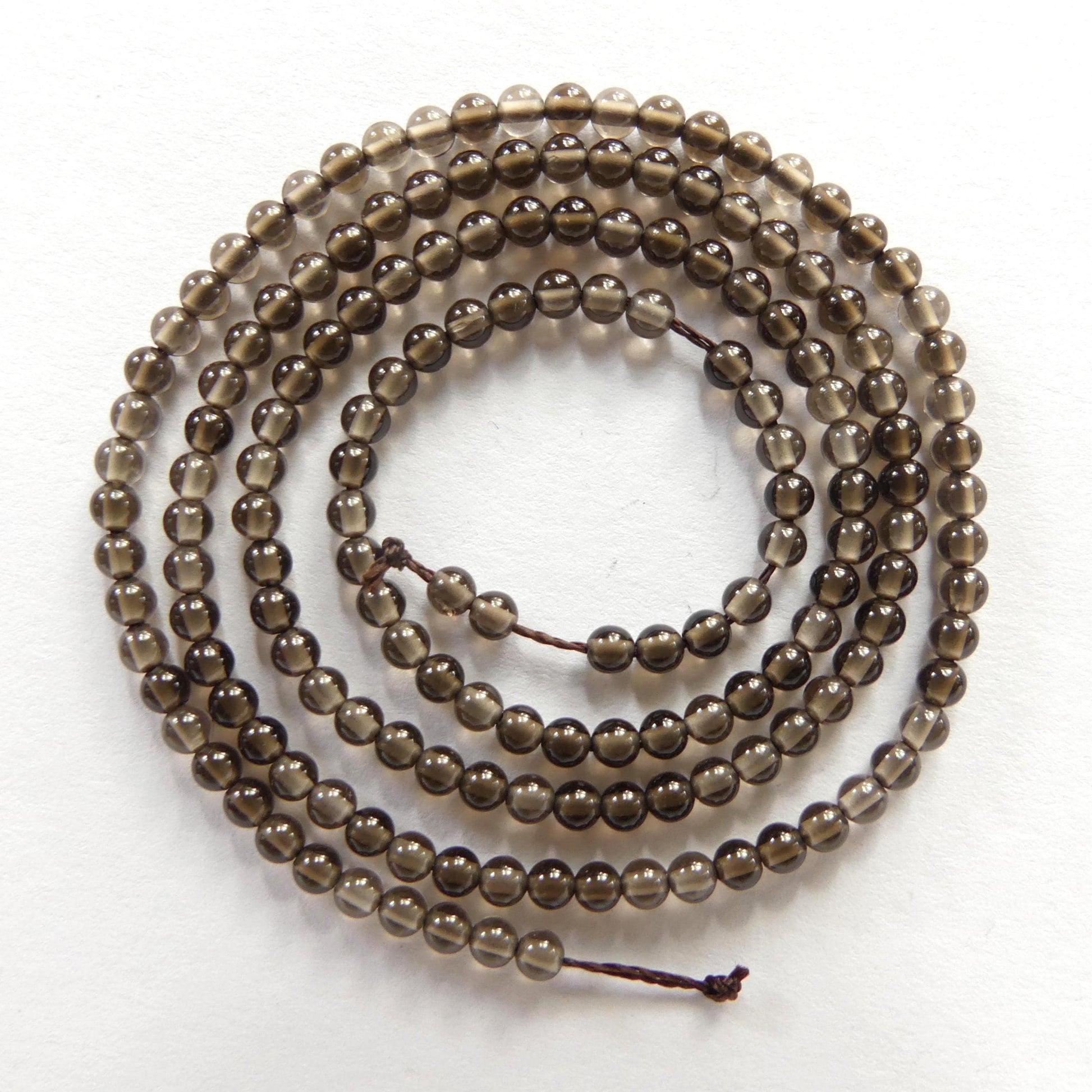 2mm 2.5mm AAA Smoky Quartz Beads Smooth Genuine Beads 15" Smooth Smoky Quartz Gemstone Beads Beading Crafter Gift