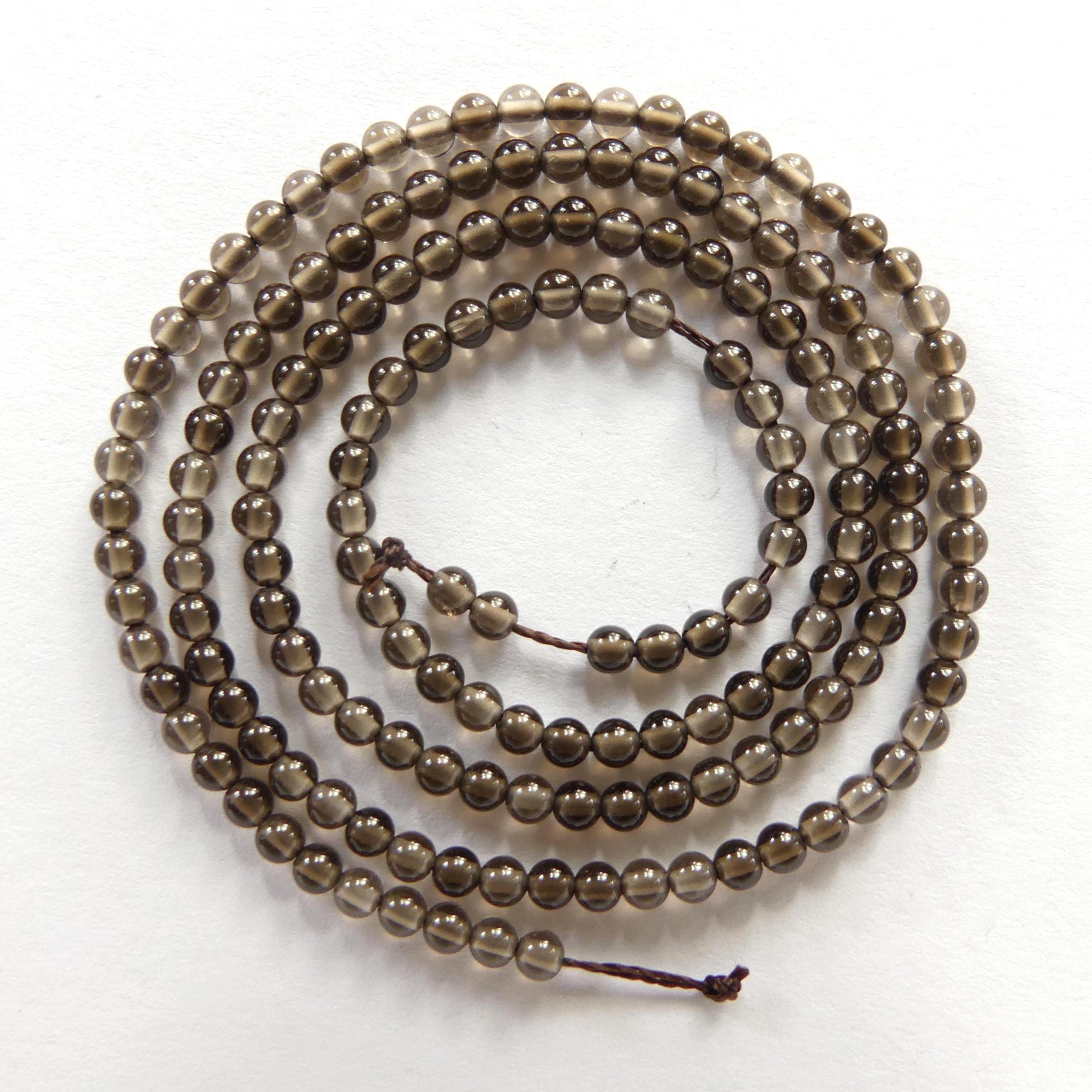 2mm 2.5mm AAA Smoky Quartz Beads Smooth Genuine Beads 15" Smooth Smoky Quartz Gemstone Beads Beading Crafter Gift