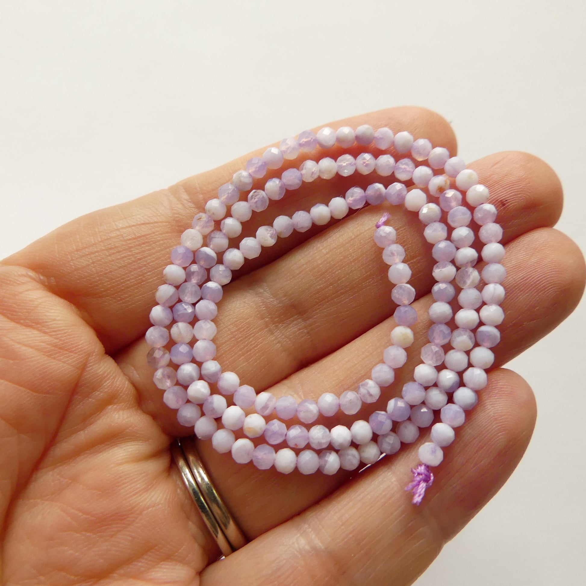 3mm Purple Opal Beads 15" Opal Genuine Gemstone Beads Natural Peruvian Opal for Jewelry Making Beading Craft Gift Beads October birthstone