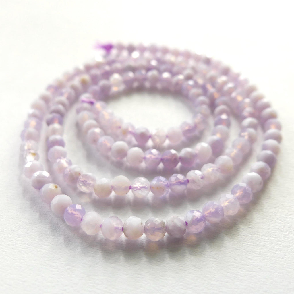 3mm Purple Opal Beads 15" Opal Genuine Gemstone Beads Natural Peruvian Opal for Jewelry Making Beading Craft Gift Beads October birthstone