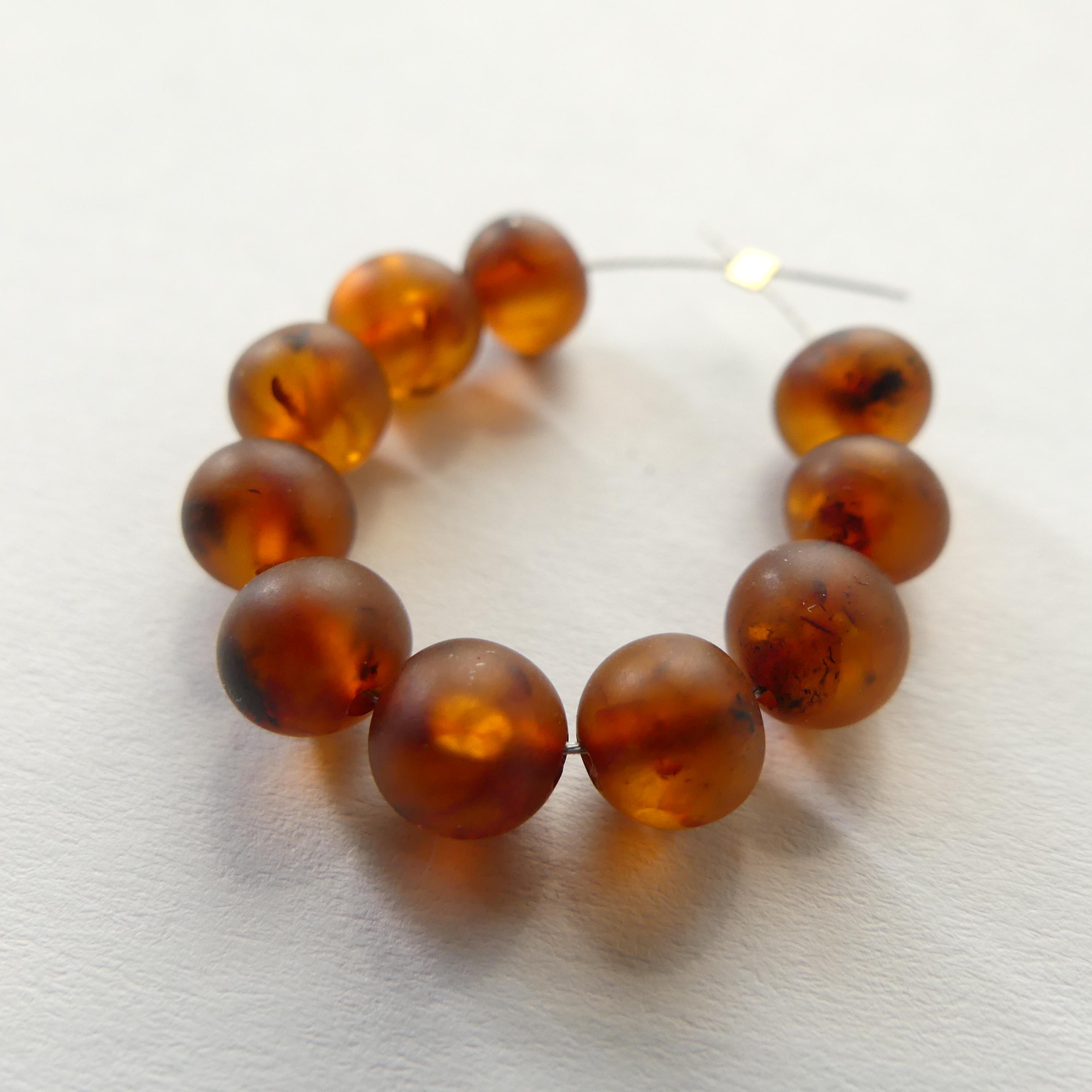 6mm Baltic Amber Beads Honey Amber Lemon Beads Cognac Amber Cherry Beads Genuine Amber 10pcs