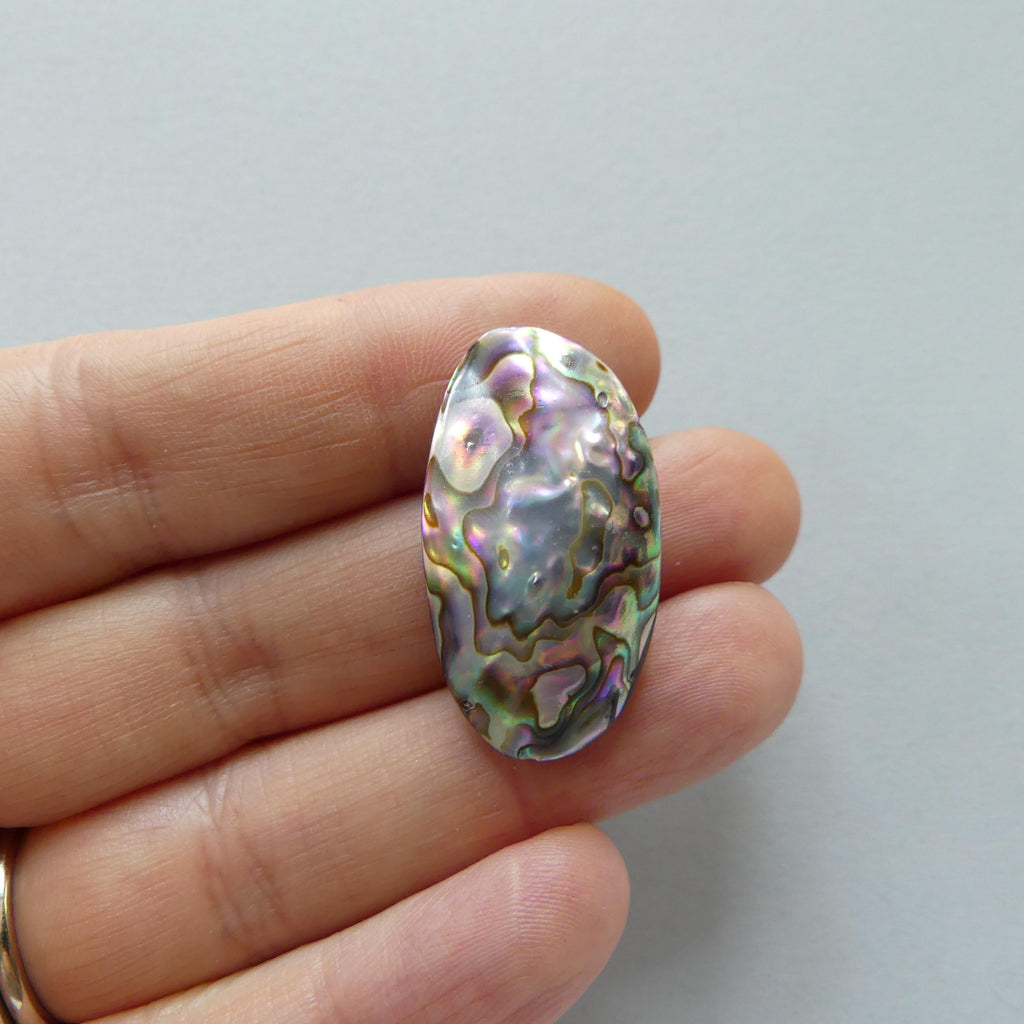 Natural Marquise Rainbow Abalone Shell Bead 1pc Natural Shell Accent Bead Beading Crafter Gift June Birthstone DIY Jewelry