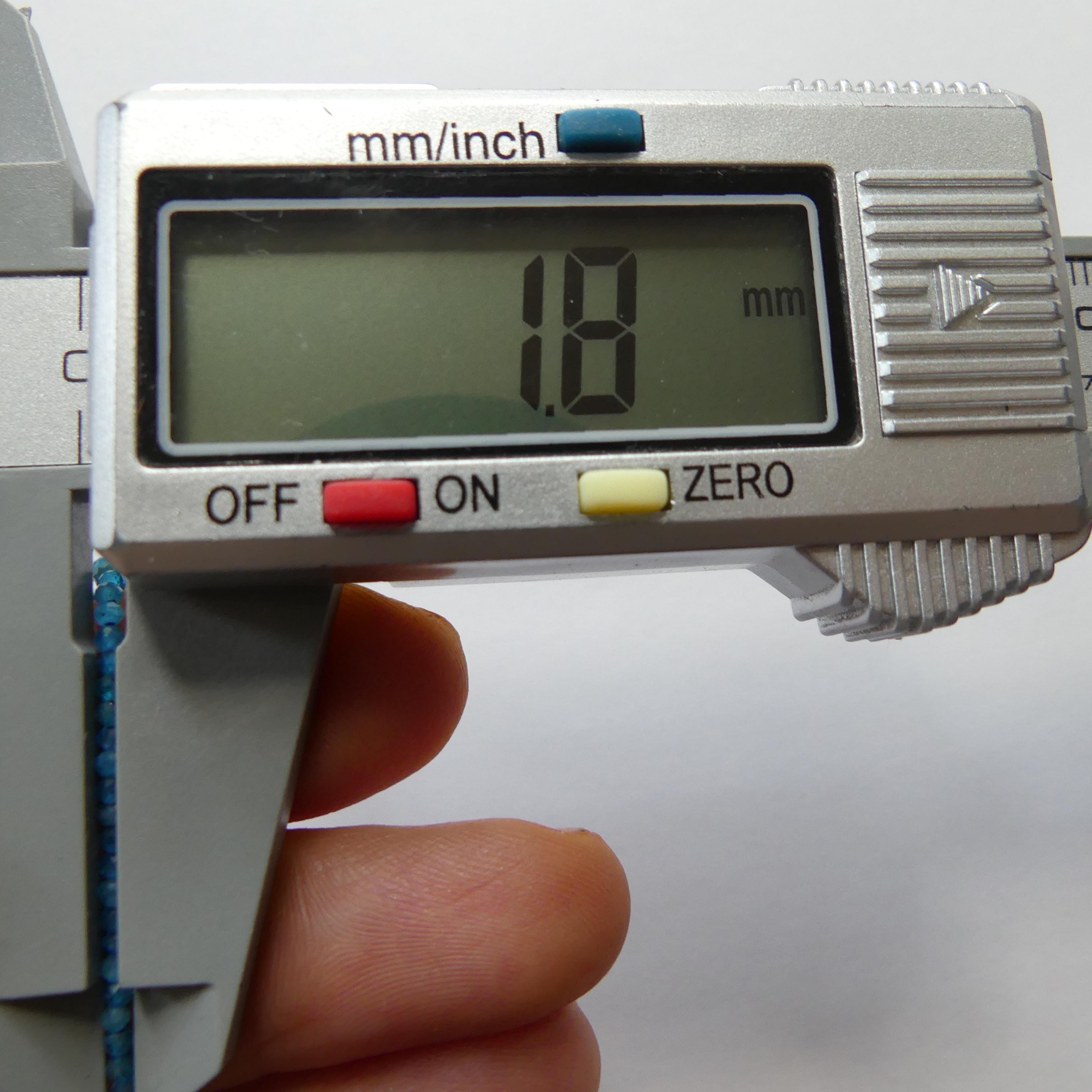 1.8mm Blue Apatite Faceted Beads 15" Genuine Gemstone Beads for Jewelry Making Beading Craft Gift Beads Tiny 2mm Seed Beads