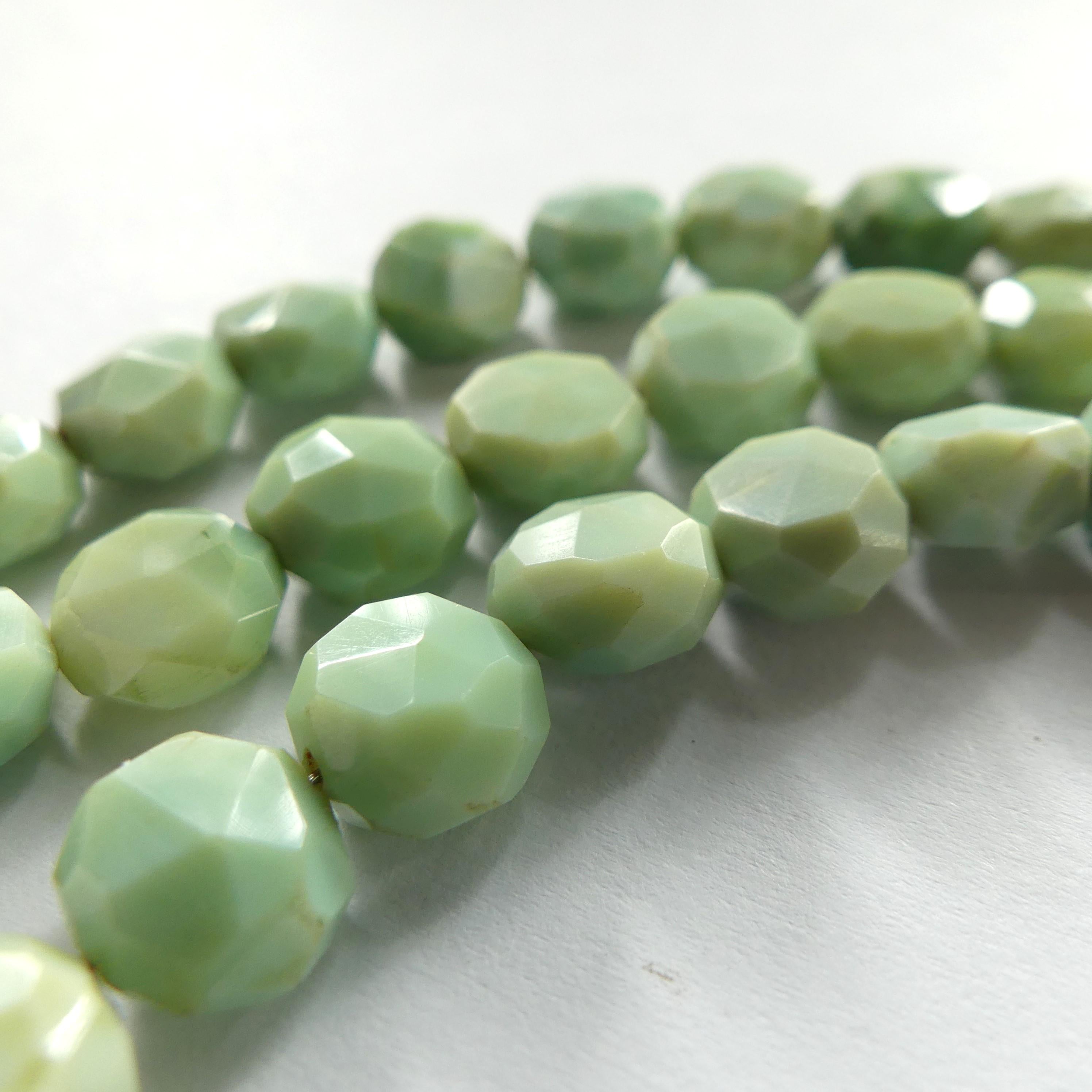 9mm Peruvian Green Opal Beads Coin 12pcs Opal Genuine Gemstone Beads Natural Opal for Jewelry Making Beading Craft Gift Beads