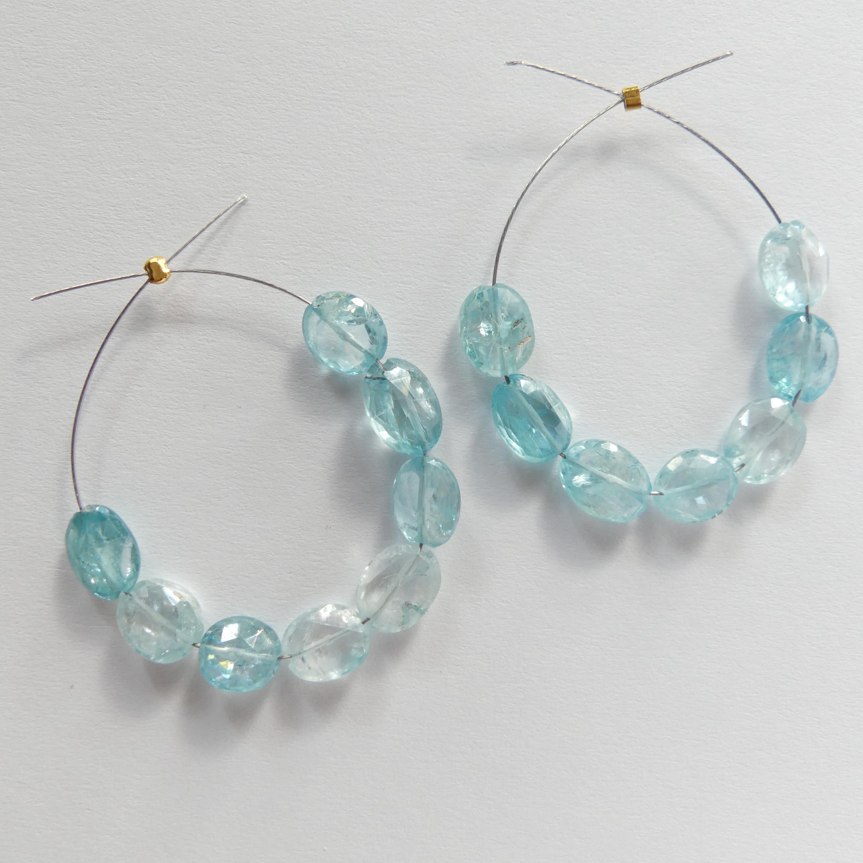 Rare Natural Blue Zircon Faceted Oval Beads Genuine Zircon Nuggets Transparent Sparkly Gemstone Beads for Jewelry Making December Birthstone