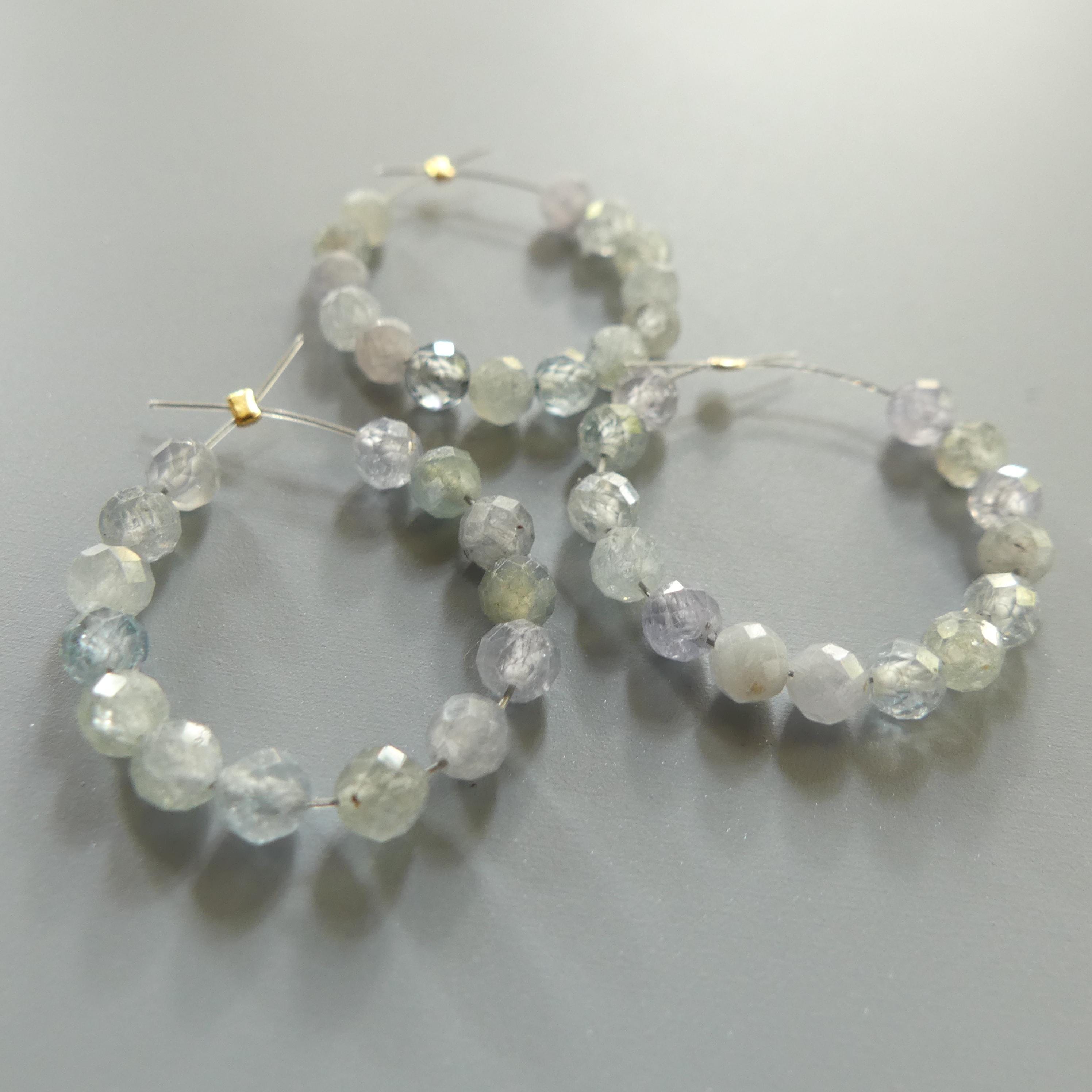 4mm AAA Montana Sapphire Beads Faceted Gray Sapphire Genuine Gemstone Beads Jewelry Making Beading Craft Gift Birthstone DIY Earrings