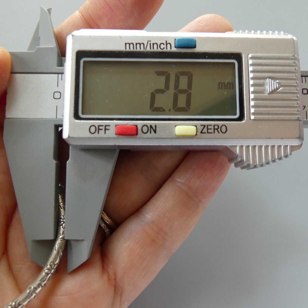 1 Piece Thai Silver Curved Tube Bead Silver Bar Flower Stamp Jewelry Making DIY Necklace