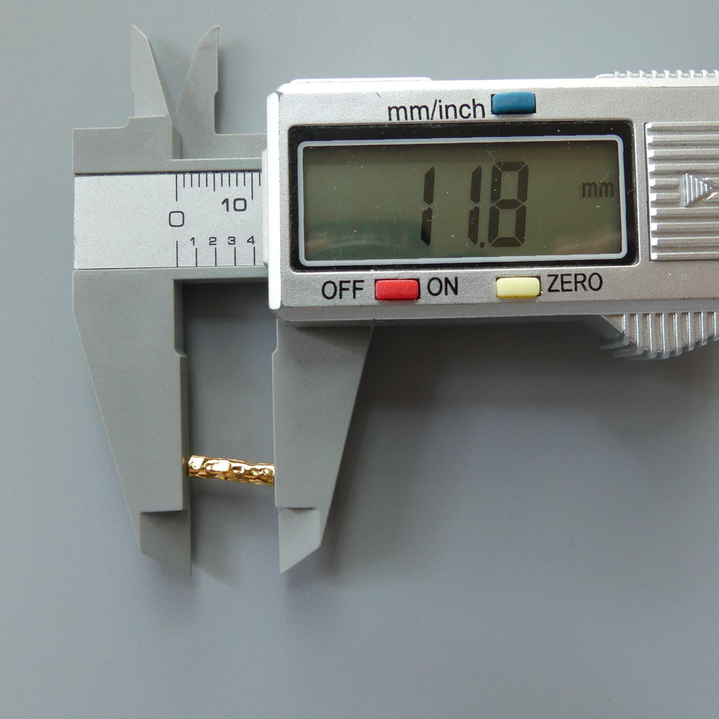 1 Piece Gold Vermeil Bar Tube Bead Silver Bar Hammered Gold Tube Jewelry Making DIY Necklace