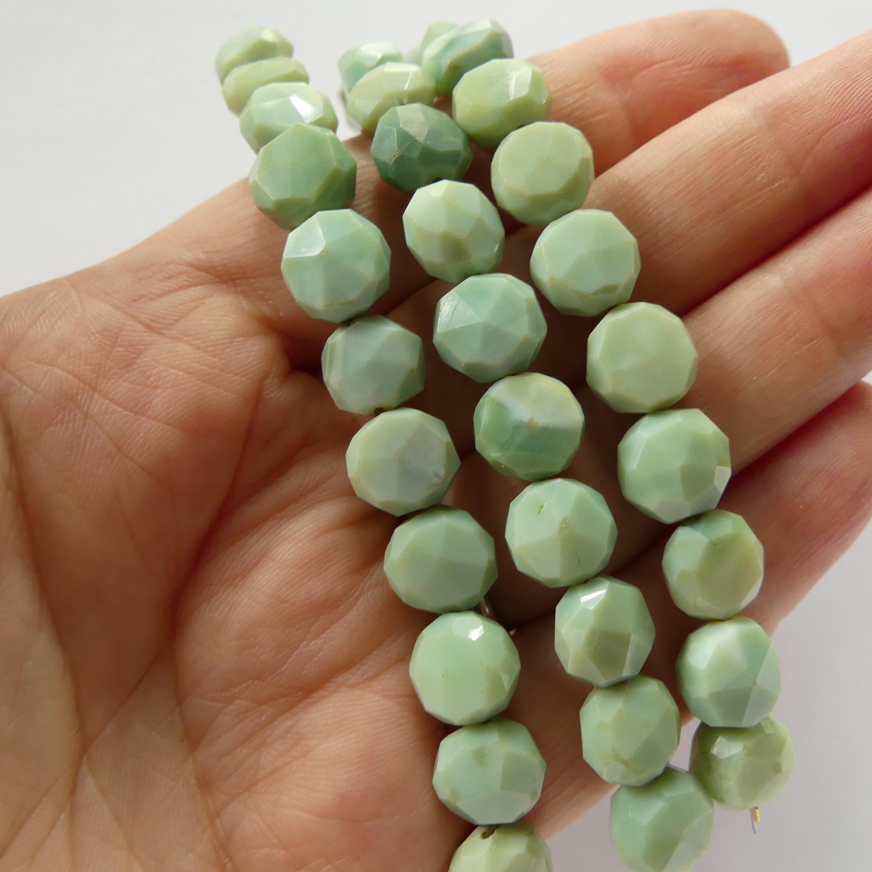 9mm Peruvian Green Opal Beads Coin 12pcs Opal Genuine Gemstone Beads Natural Opal for Jewelry Making Beading Craft Gift Beads