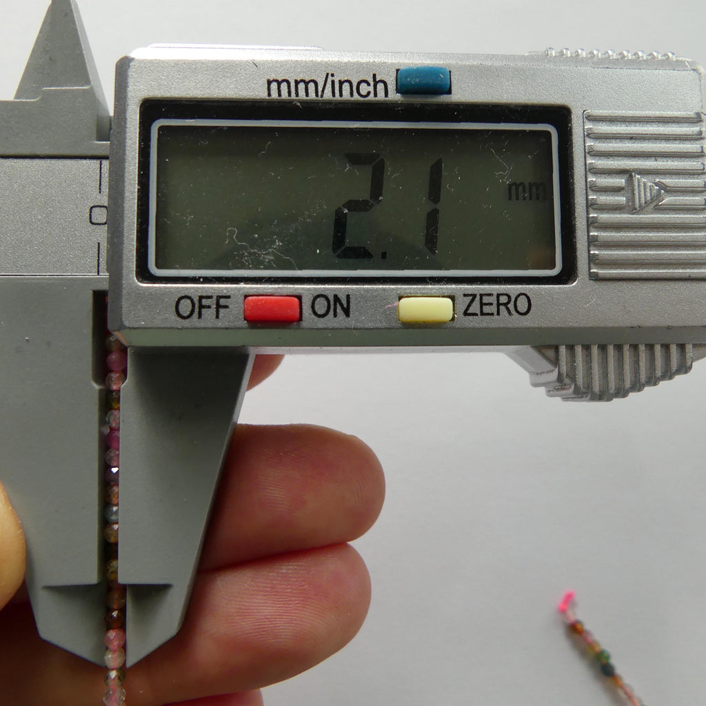 2mm AAA Watermelon Tourmaline Faceted Beads 15" Transparent Rainbow Gemstone Beads Jewelry Making Beading Gift Crafter October Birthstone