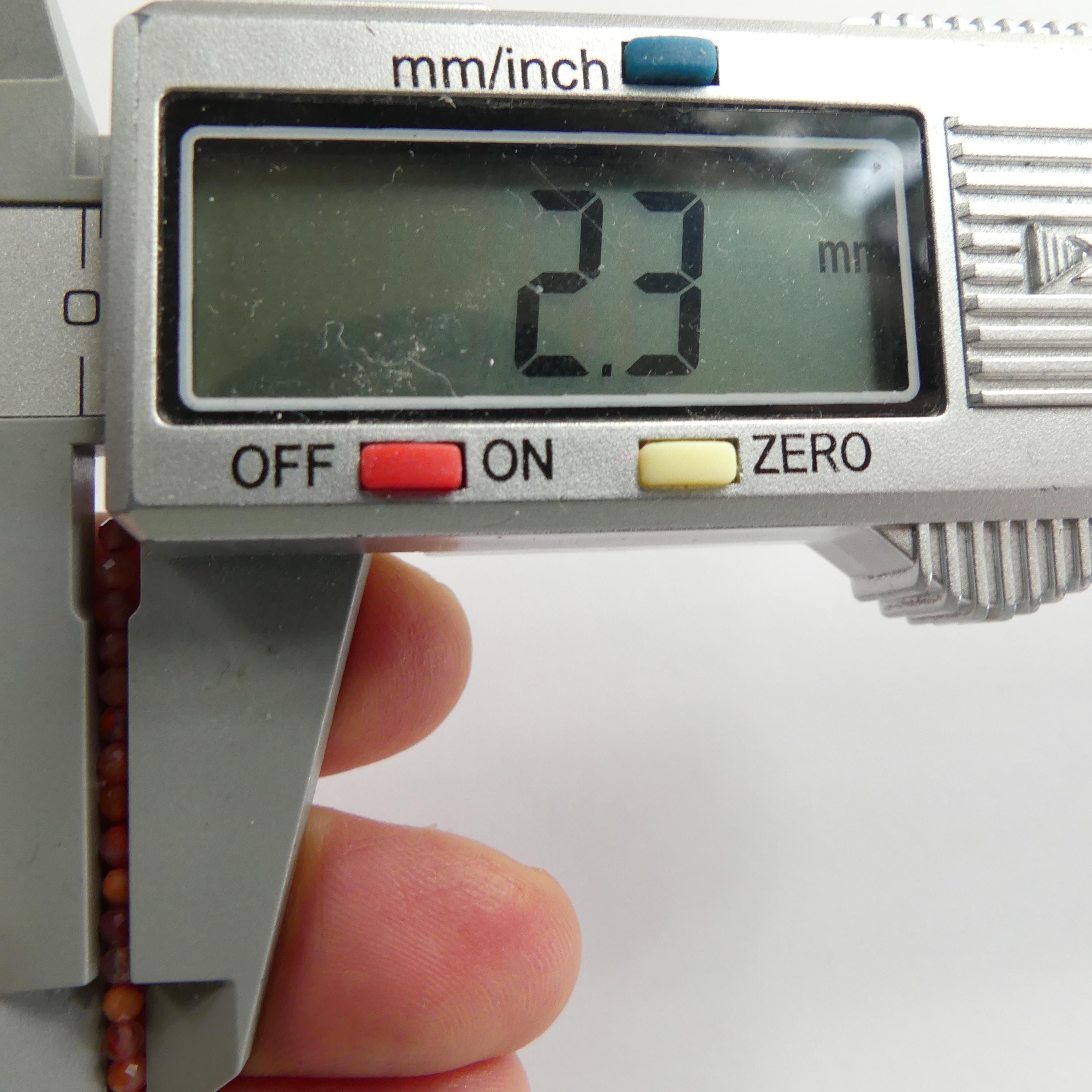 2mm Natural Carnelian Faceted Beads Strand 15" Genuine Red Agate Gemstone Beads Jewelry Making Beading Craft Gift Self-Love Abundance